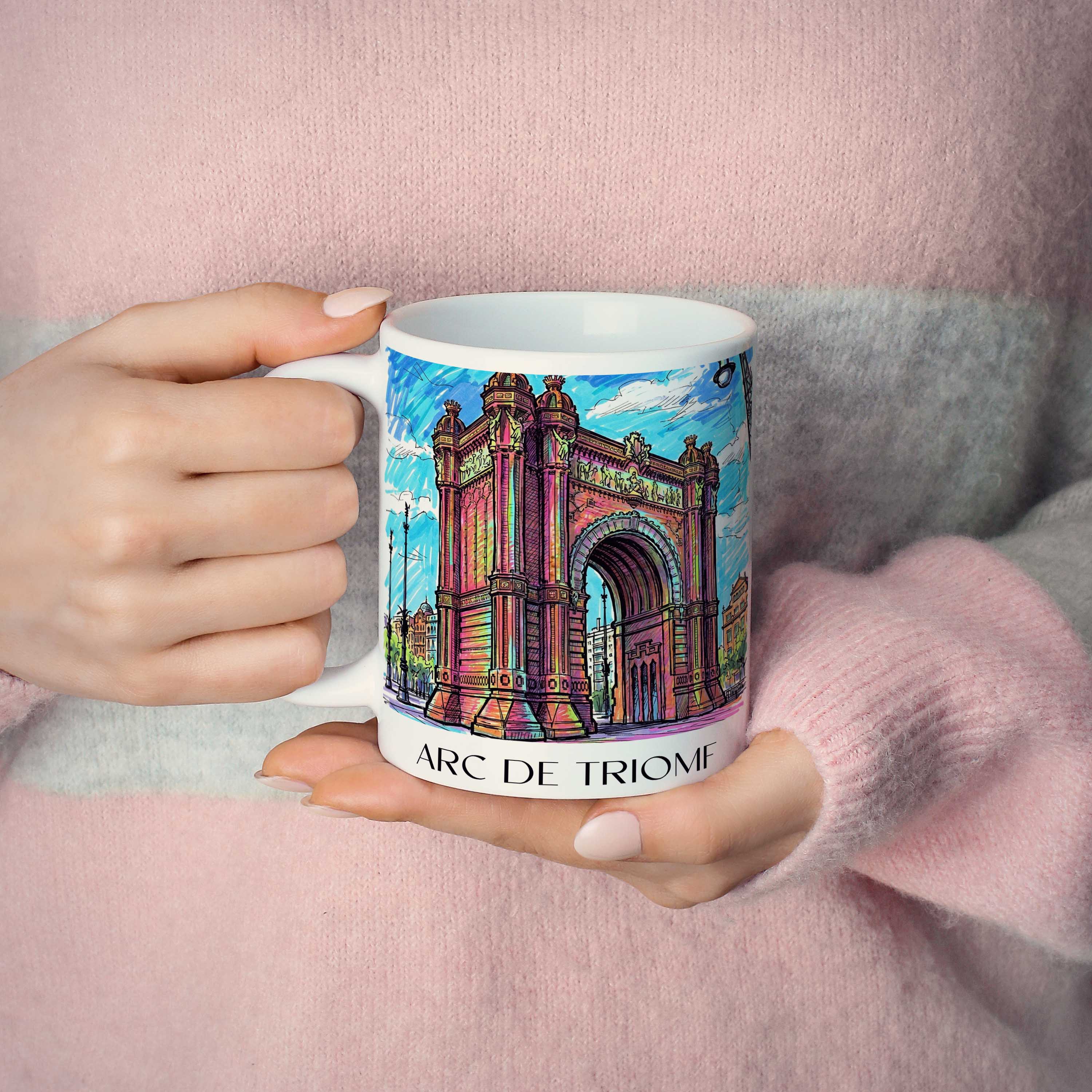 arc-de-triomf-barcelona-spanien-kaffeebecher-graffiti