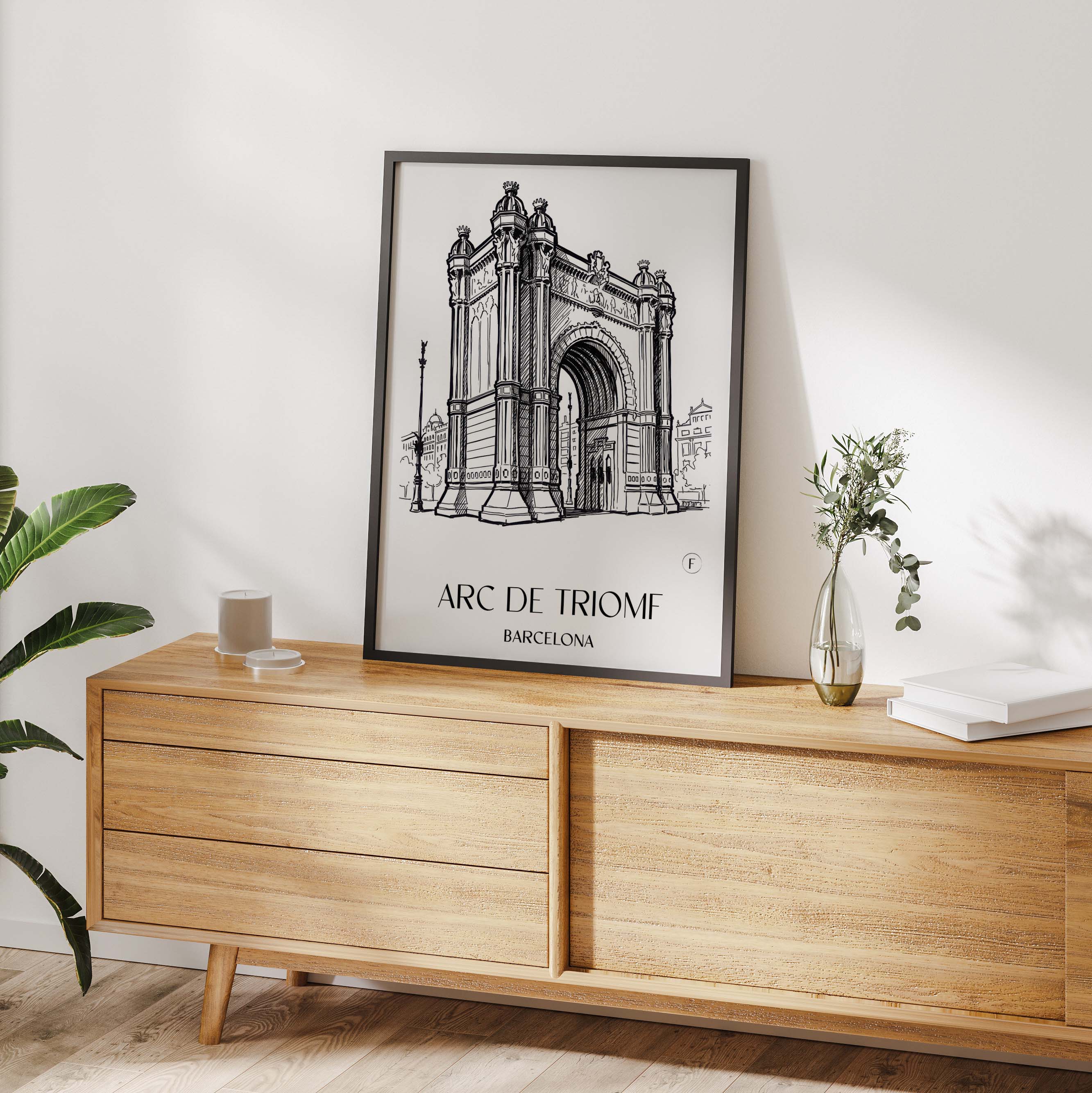 arc-de-triomf-barcelona-spanien-poster-skizze