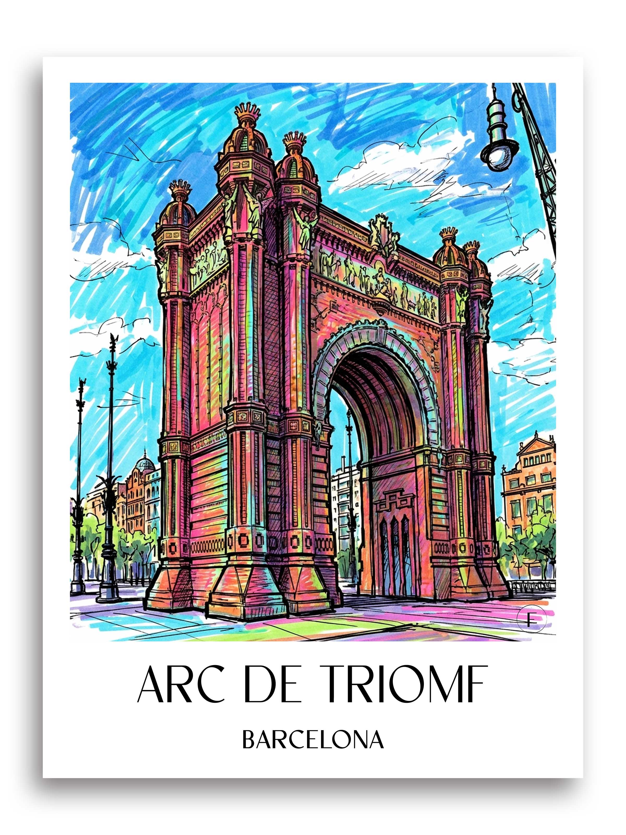 arc-de-triomf-barcelona-spanien-poster-graffiti