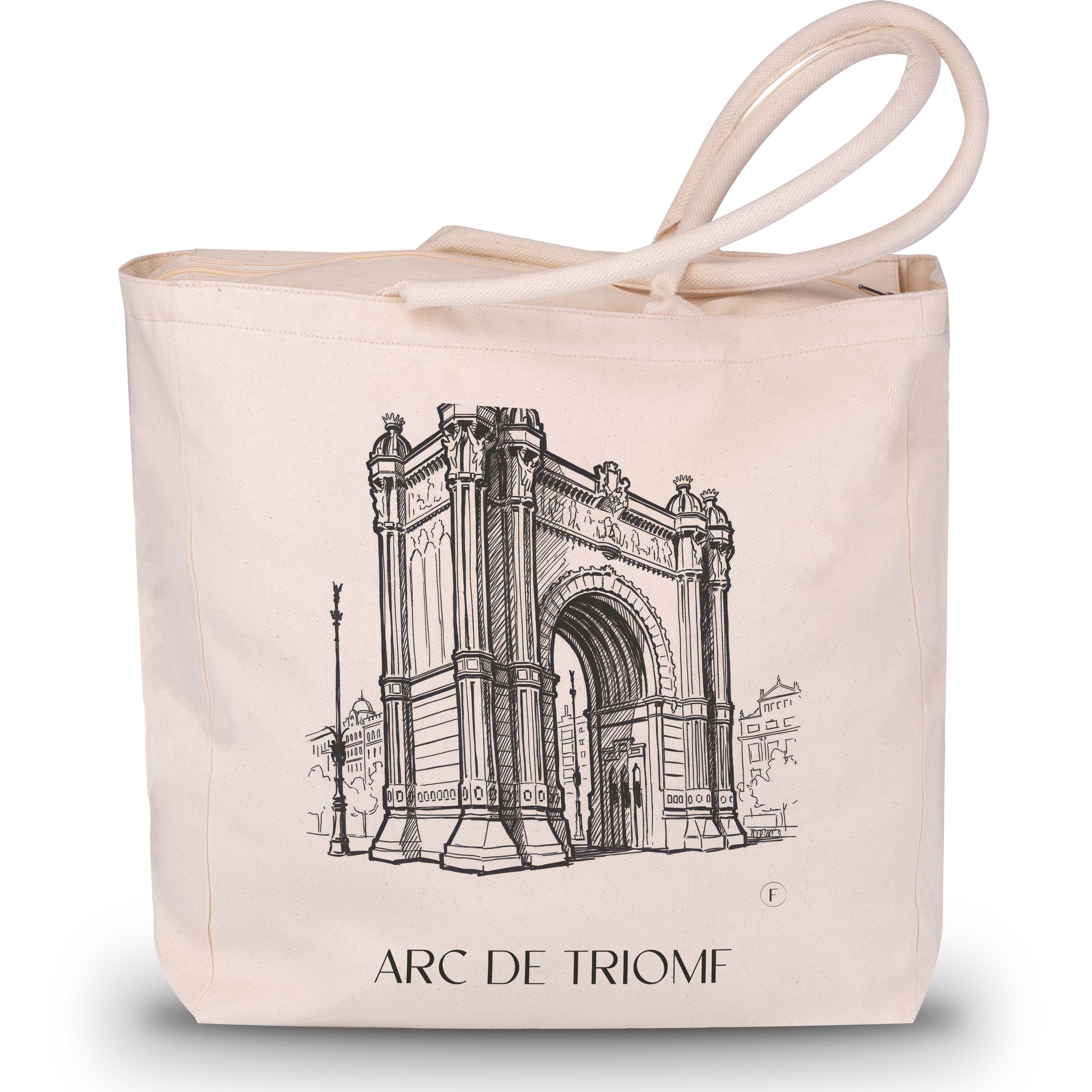 Arc de Triomf Shopping Tasche - Barcelona - Spanien Tote Bag - Einkaufstasche im Skizze Stil - favplace