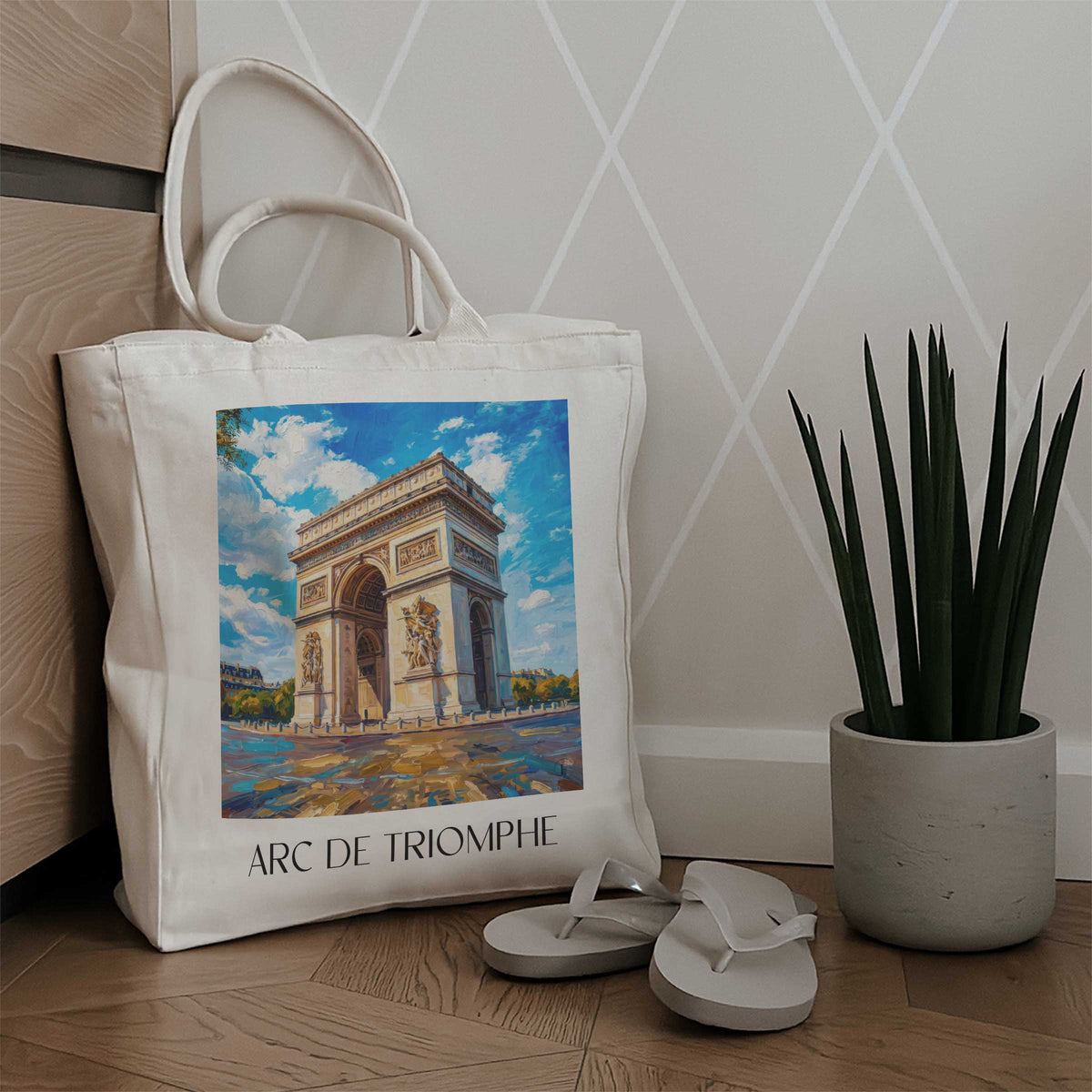 arc-de-triomphe-paris-frankreich-einkaufstasche-oil-painting-oelgemaelde