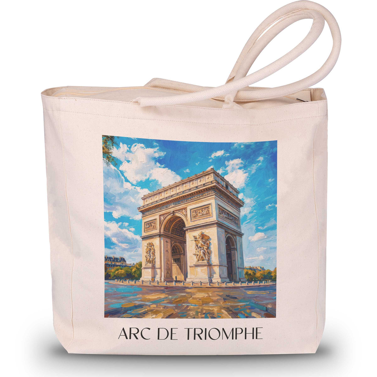 arc-de-triomphe-paris-frankreich-einkaufstasche-oil-painting-oelgemaelde