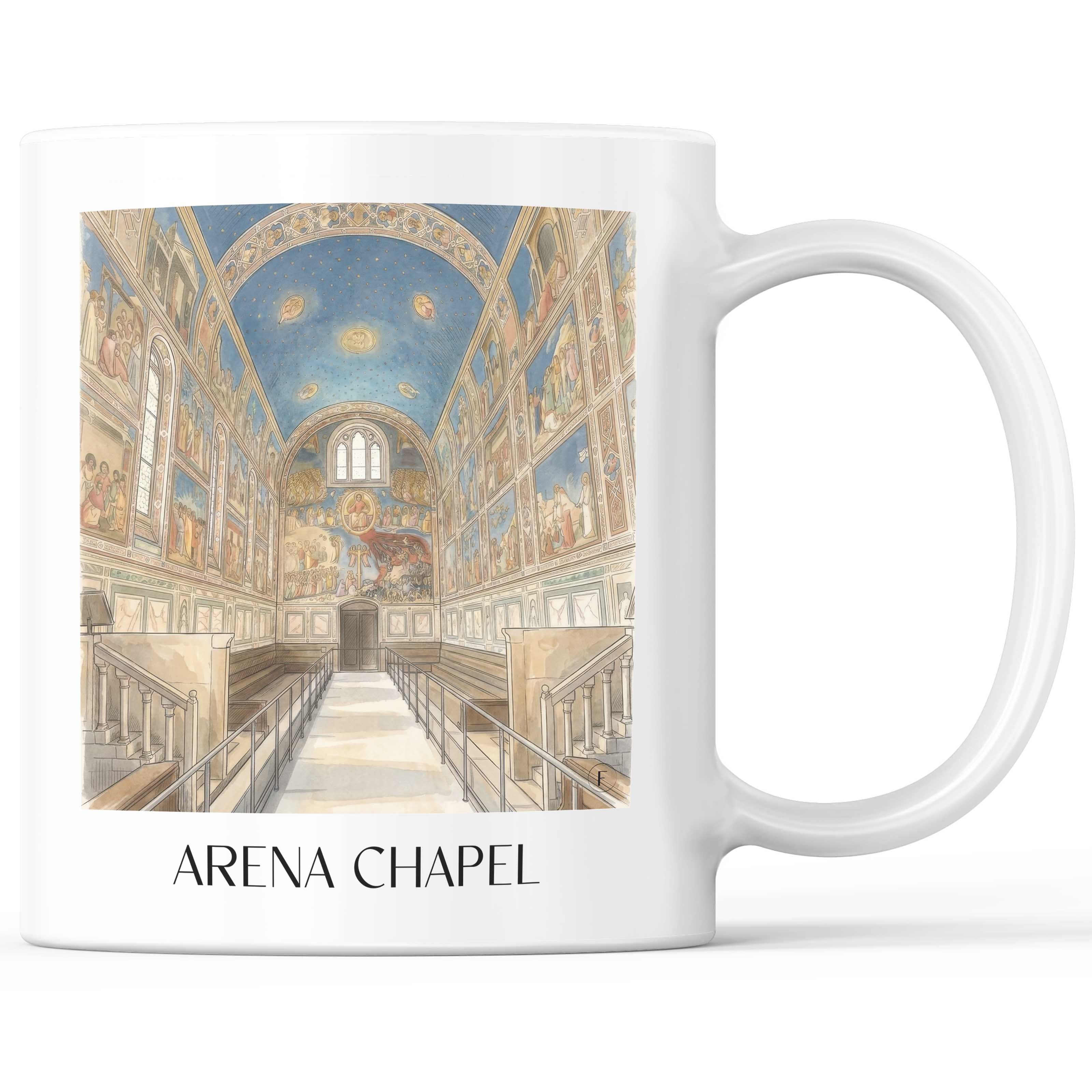Arenakapelle Kaffeebecher - Padua - Italien Becher - Kaffeetasse im Aquarell Stil - favplace