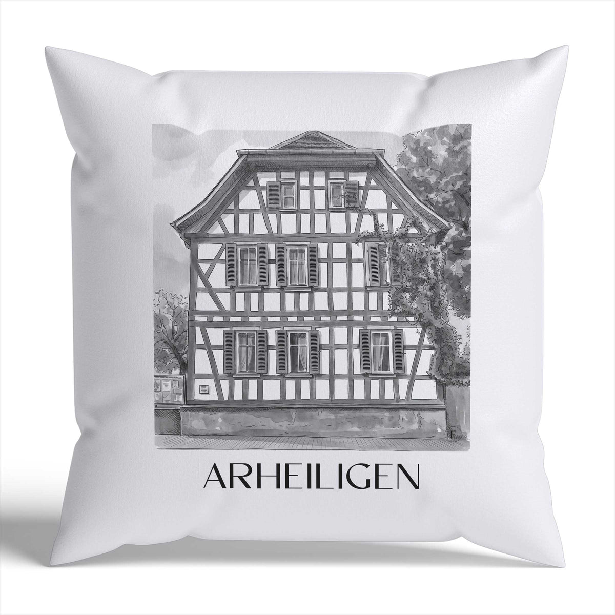 arheiligen-darmstadt-deutschland-kissenbezug-aquarell-schwarz-weiss