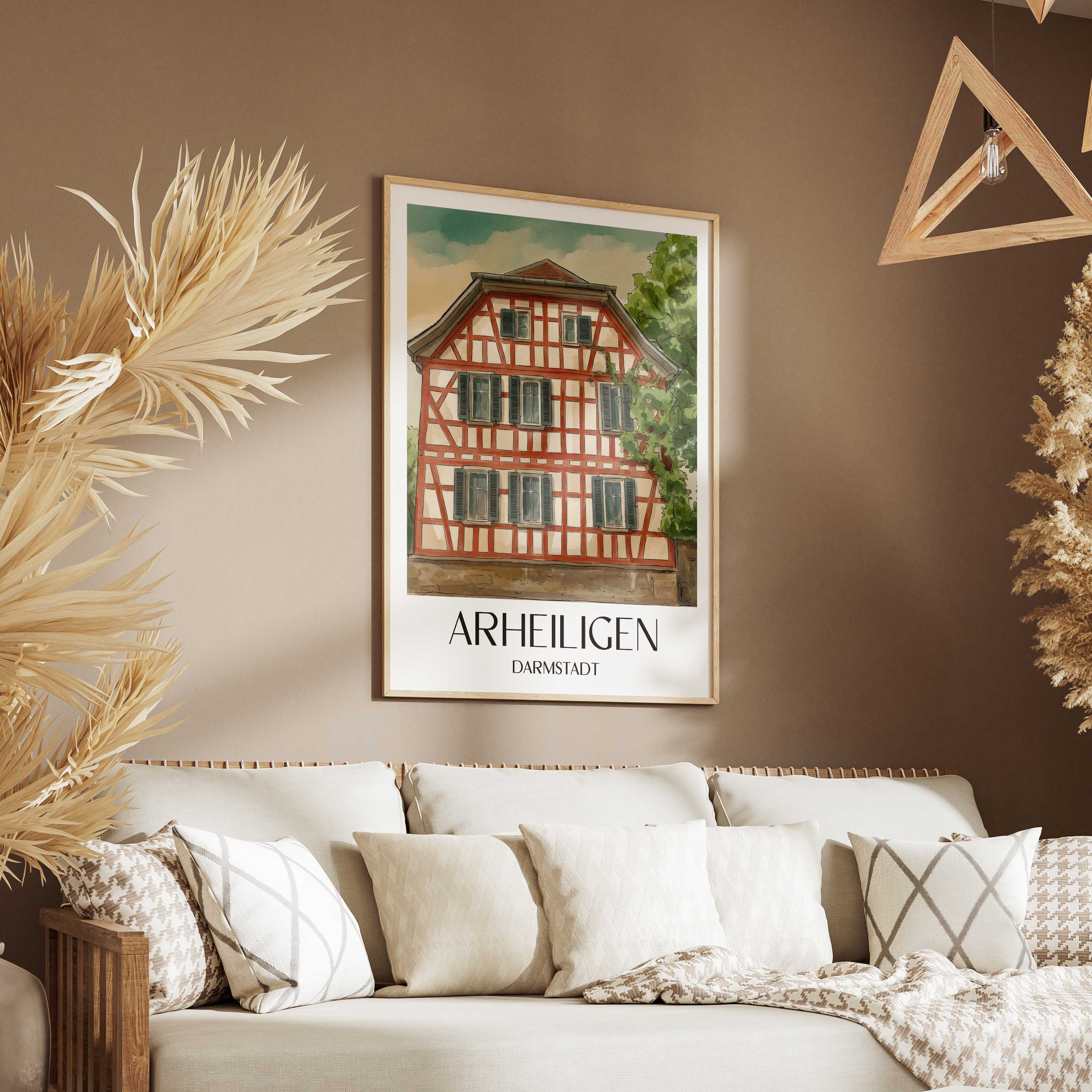 arheiligen-darmstadt-deutschland-poster-aquarell