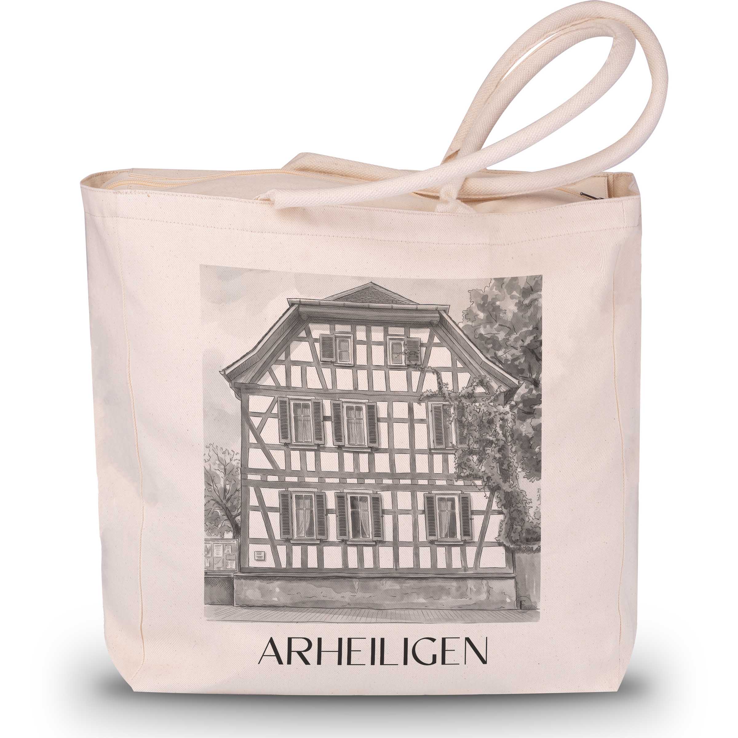 arheiligen-darmstadt-deutschland-einkaufstasche-aquarell-schwarz-weiss