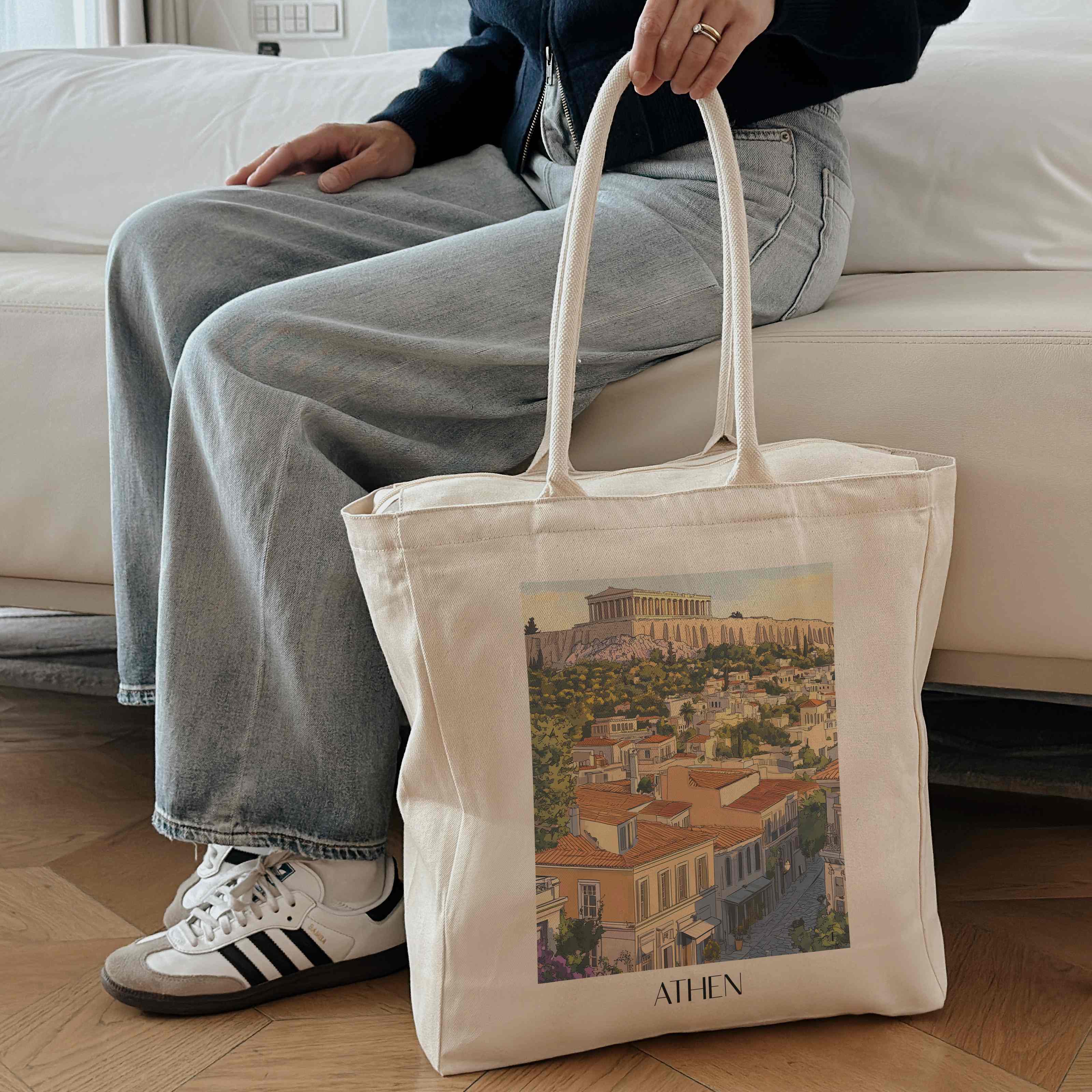 athen-griechenland-einkaufstasche-aquarell