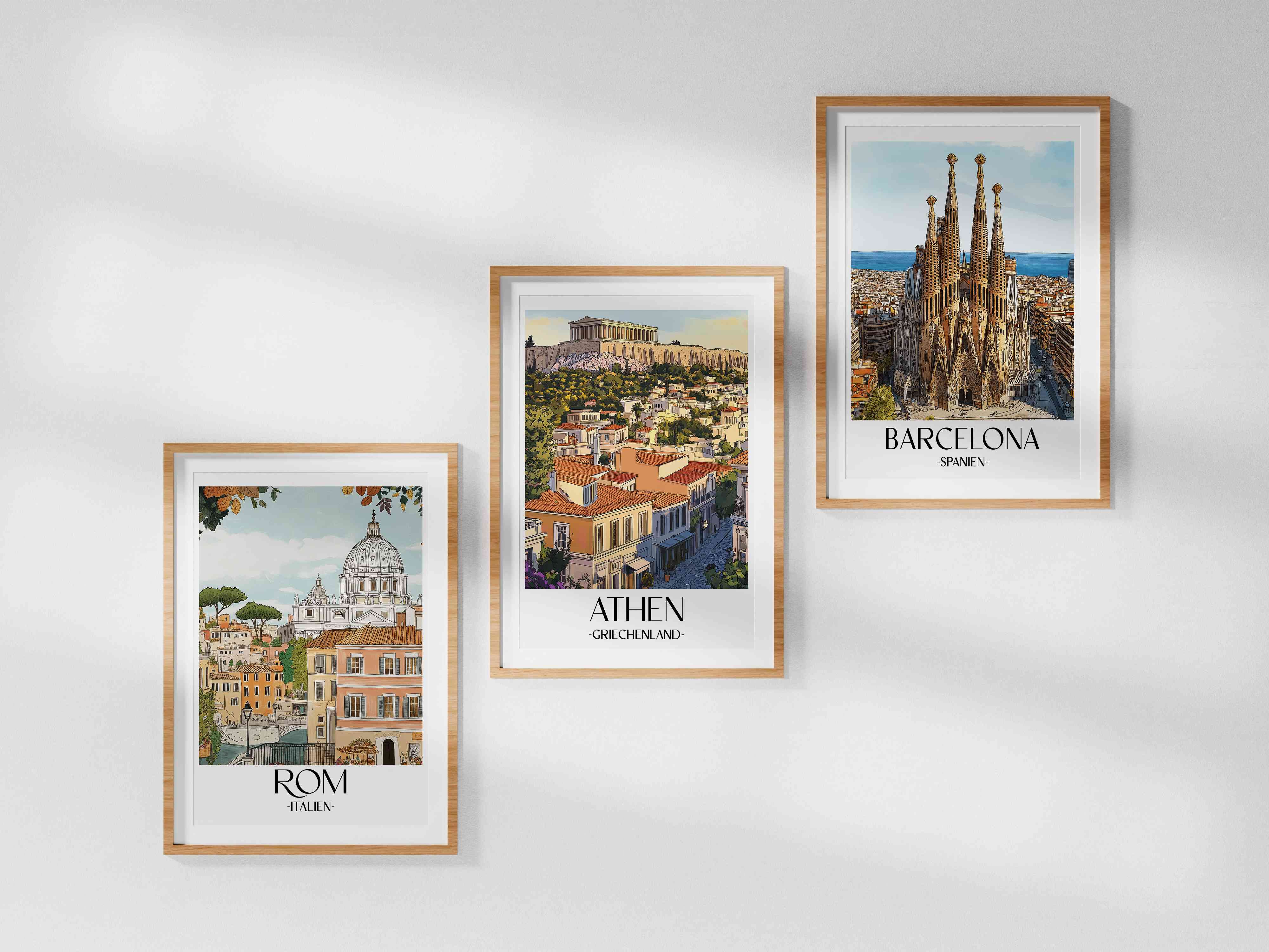 athen-griechenland-poster-aquarell