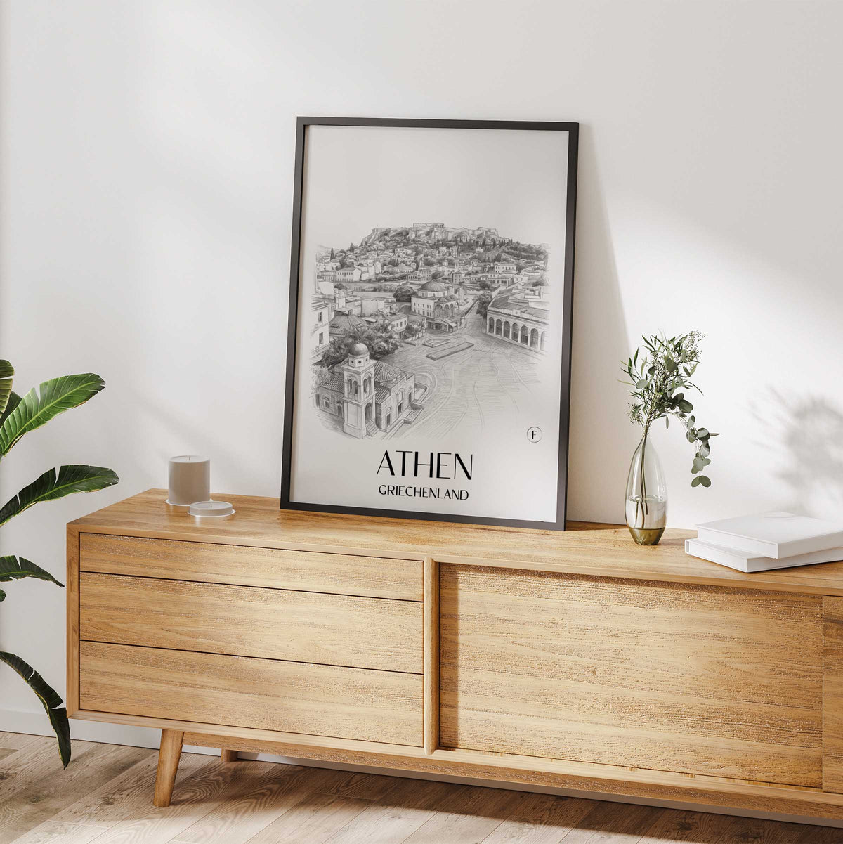 athen-griechenland-poster-bleistift-zeichnung-drawing