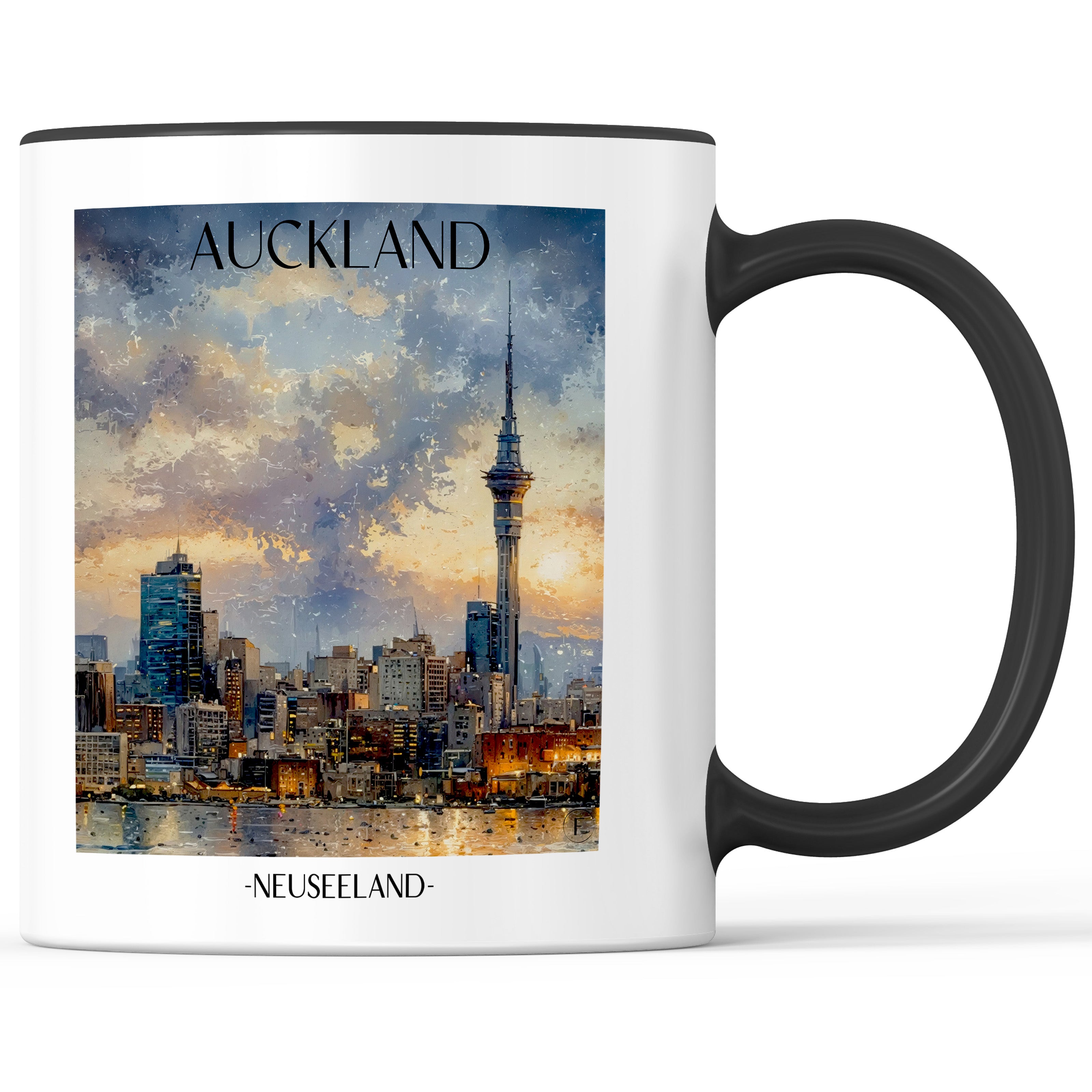 auckland-neuseeland-einkaufstasche-aquarell