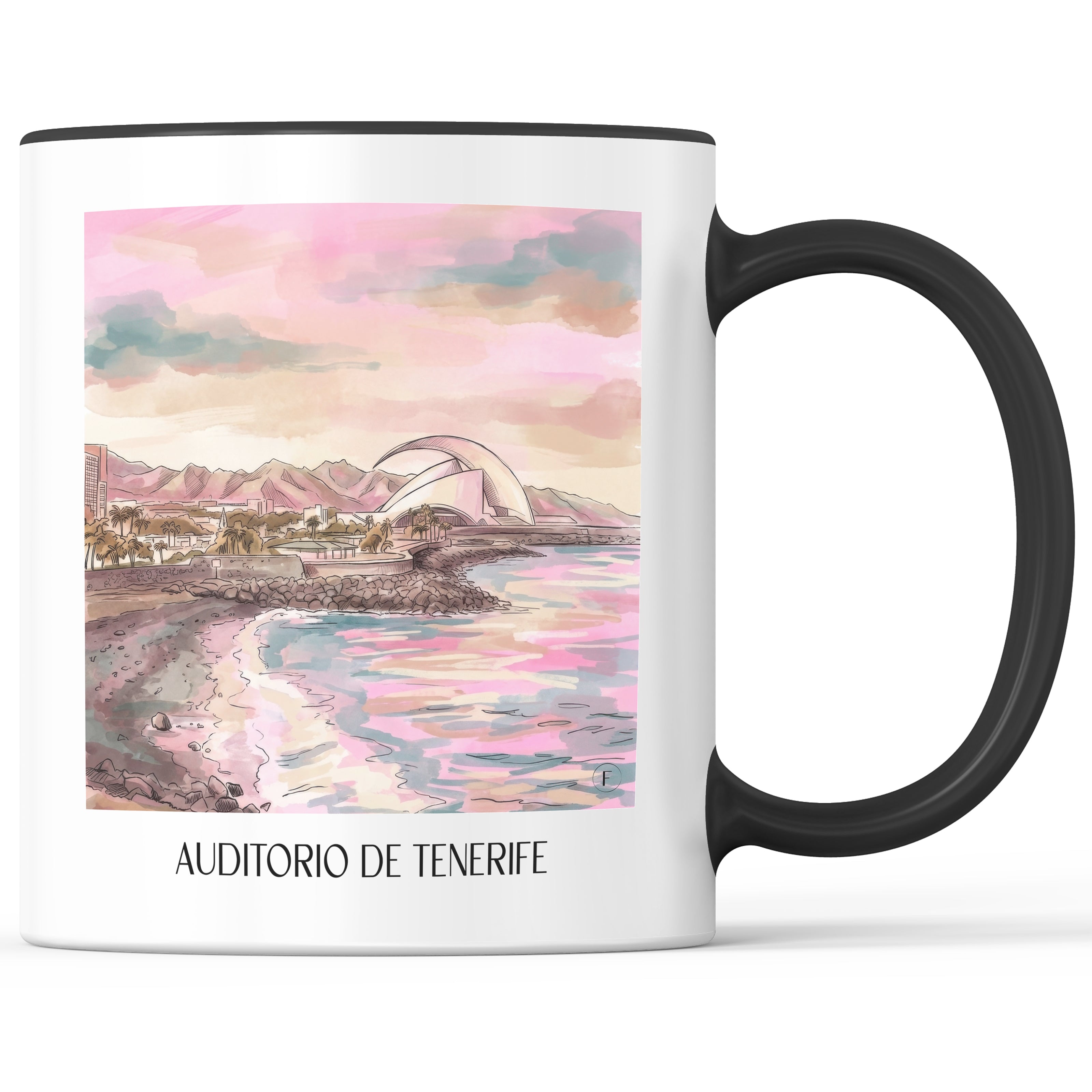auditorio-de-tenerife-spanien-spanien-kaffeebecher-aquarell-pink-rosa