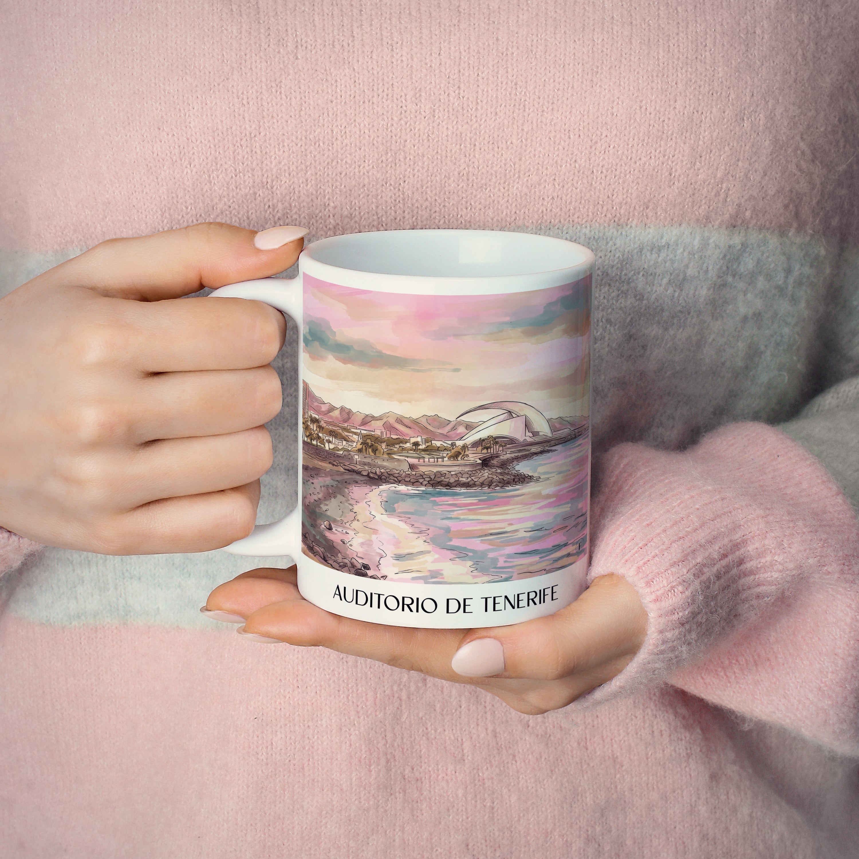 auditorio-de-tenerife-spanien-spanien-kaffeebecher-aquarell-pink-rosa