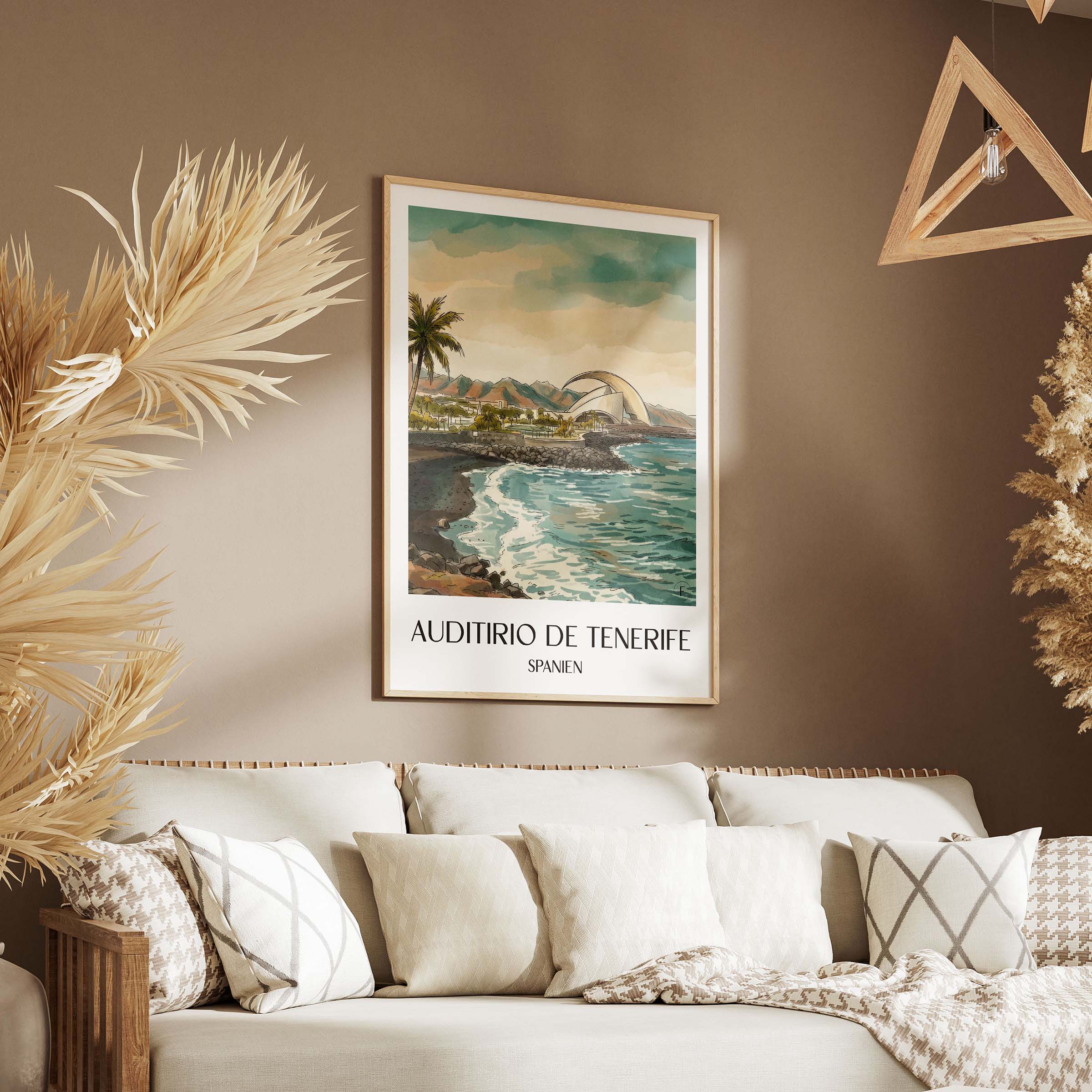 auditorio-de-tenerife-spanien-spanien-poster-aquarell