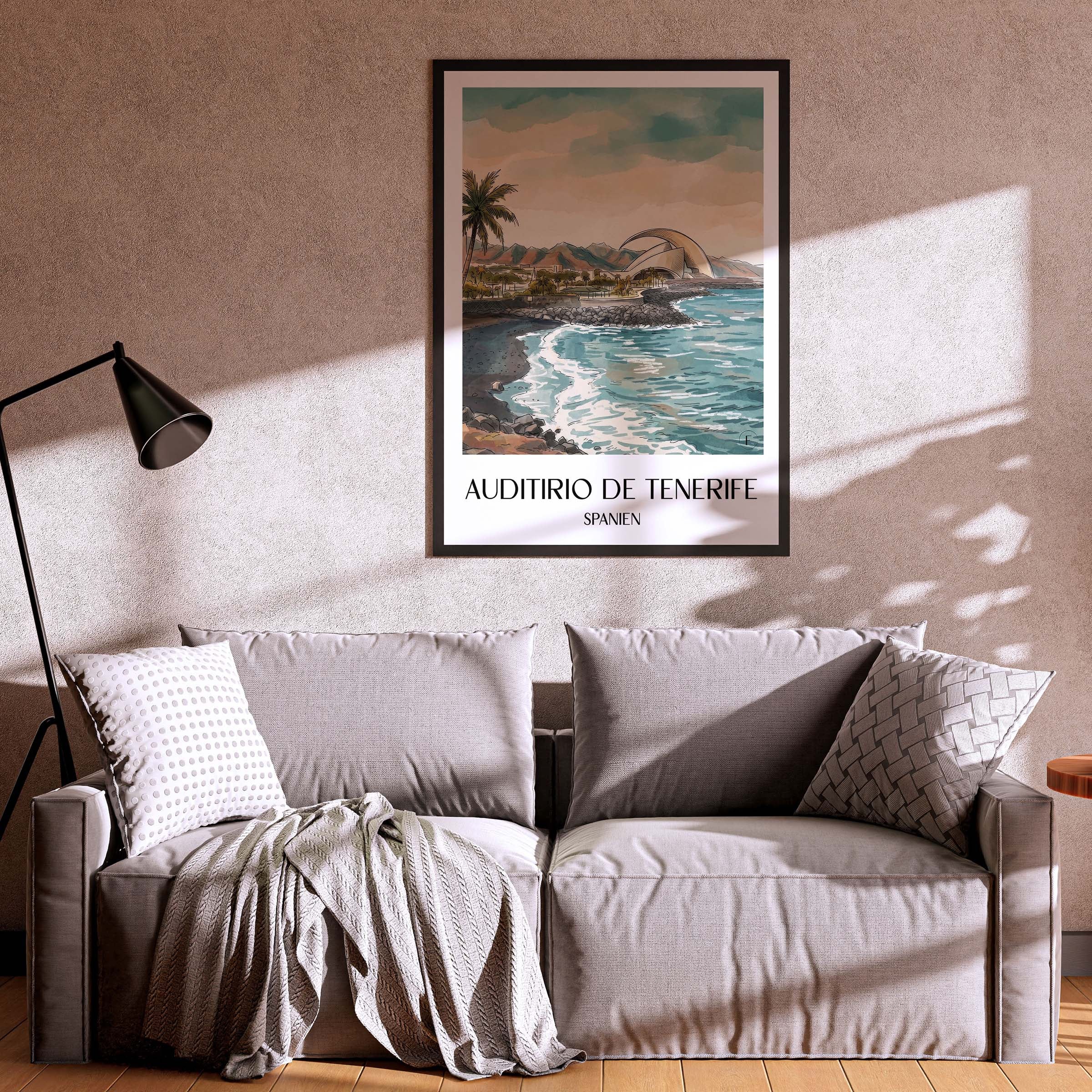 auditorio-de-tenerife-spanien-spanien-poster-aquarell