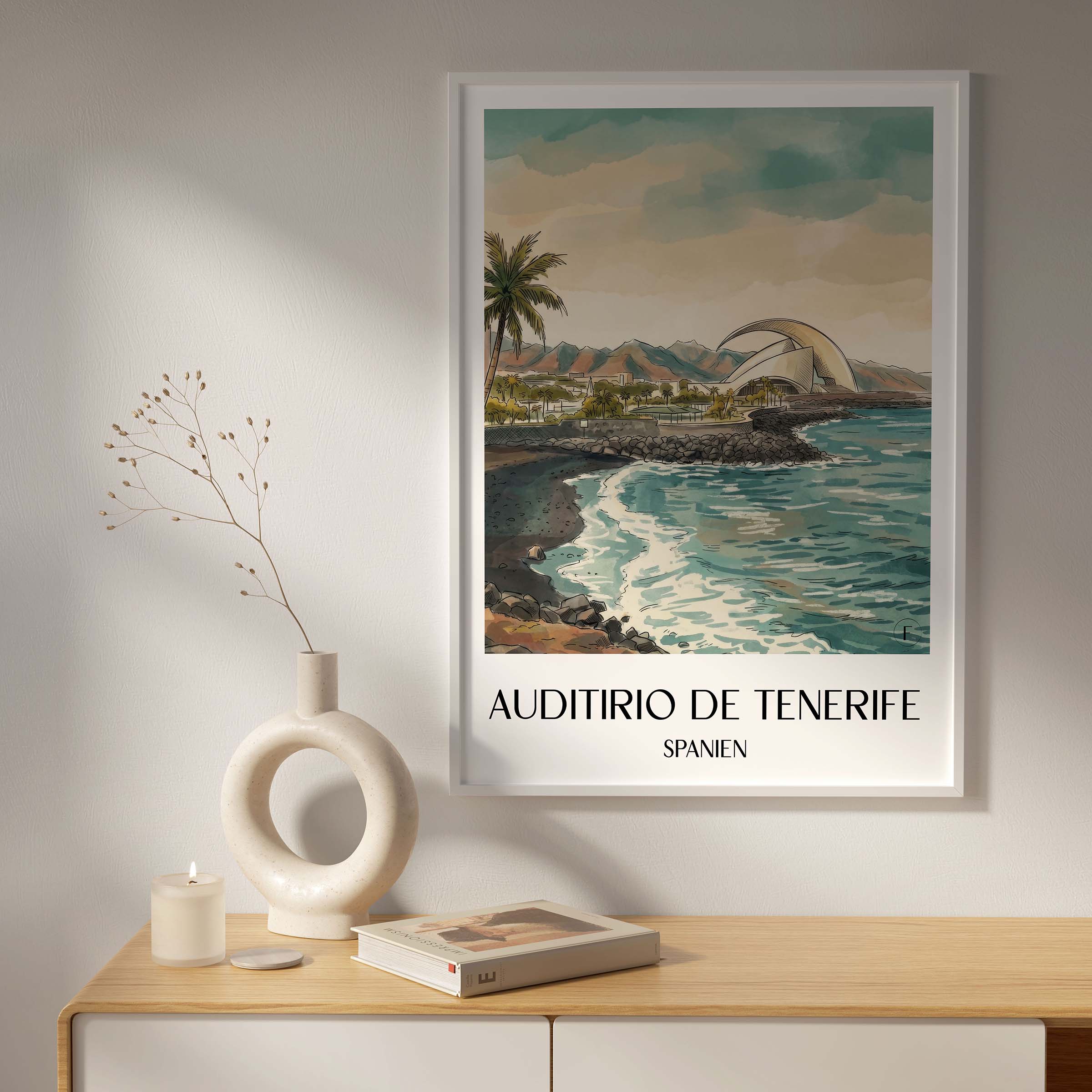 auditorio-de-tenerife-spanien-spanien-poster-aquarell