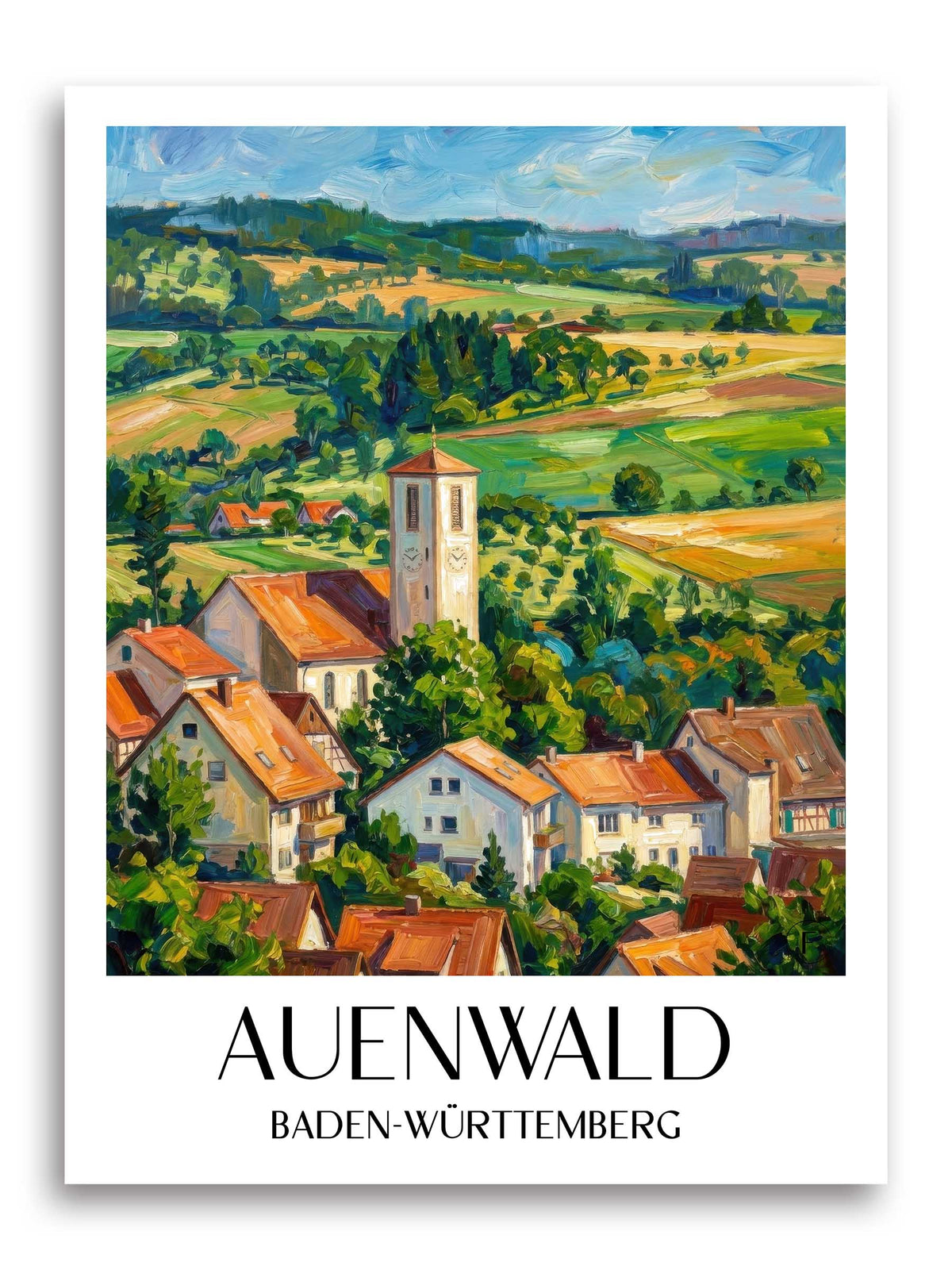 auenwald-baden-württemberg-deutschland-poster-oil-painting-oelgemaelde