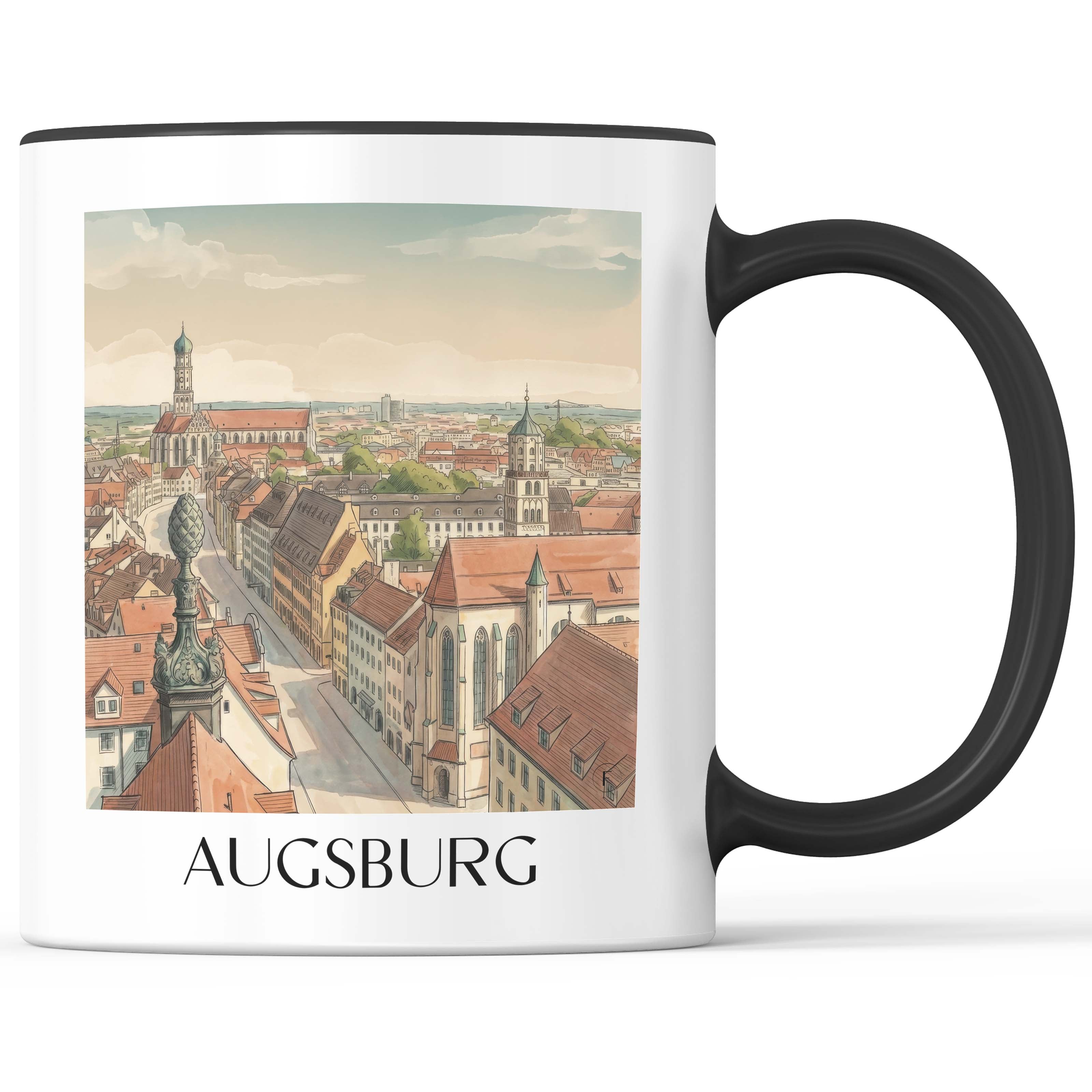augsburg-deutschland-kaffeebecher-aquarell