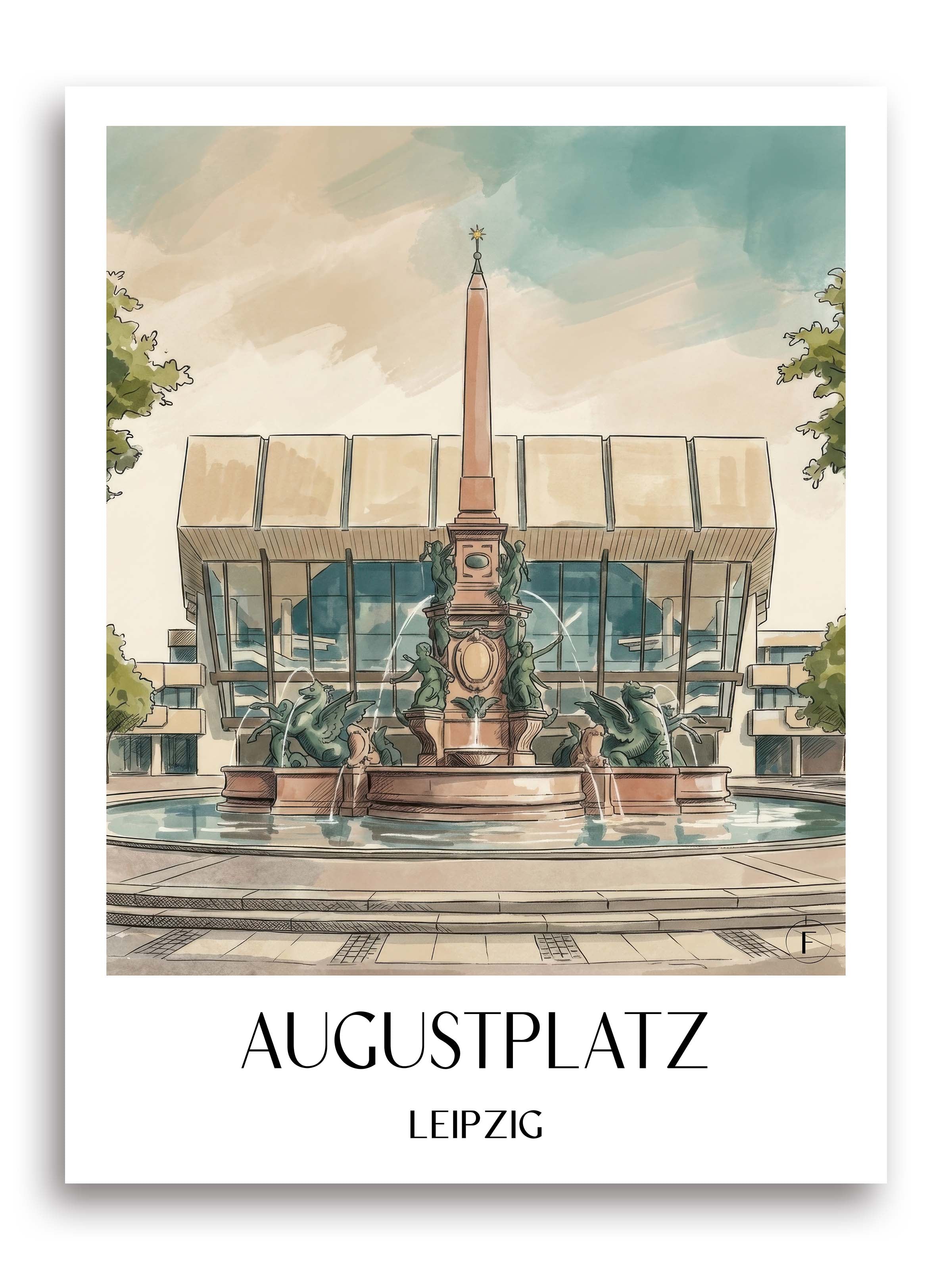 augustplatz-leipzig-deutschland-poster-aquarell