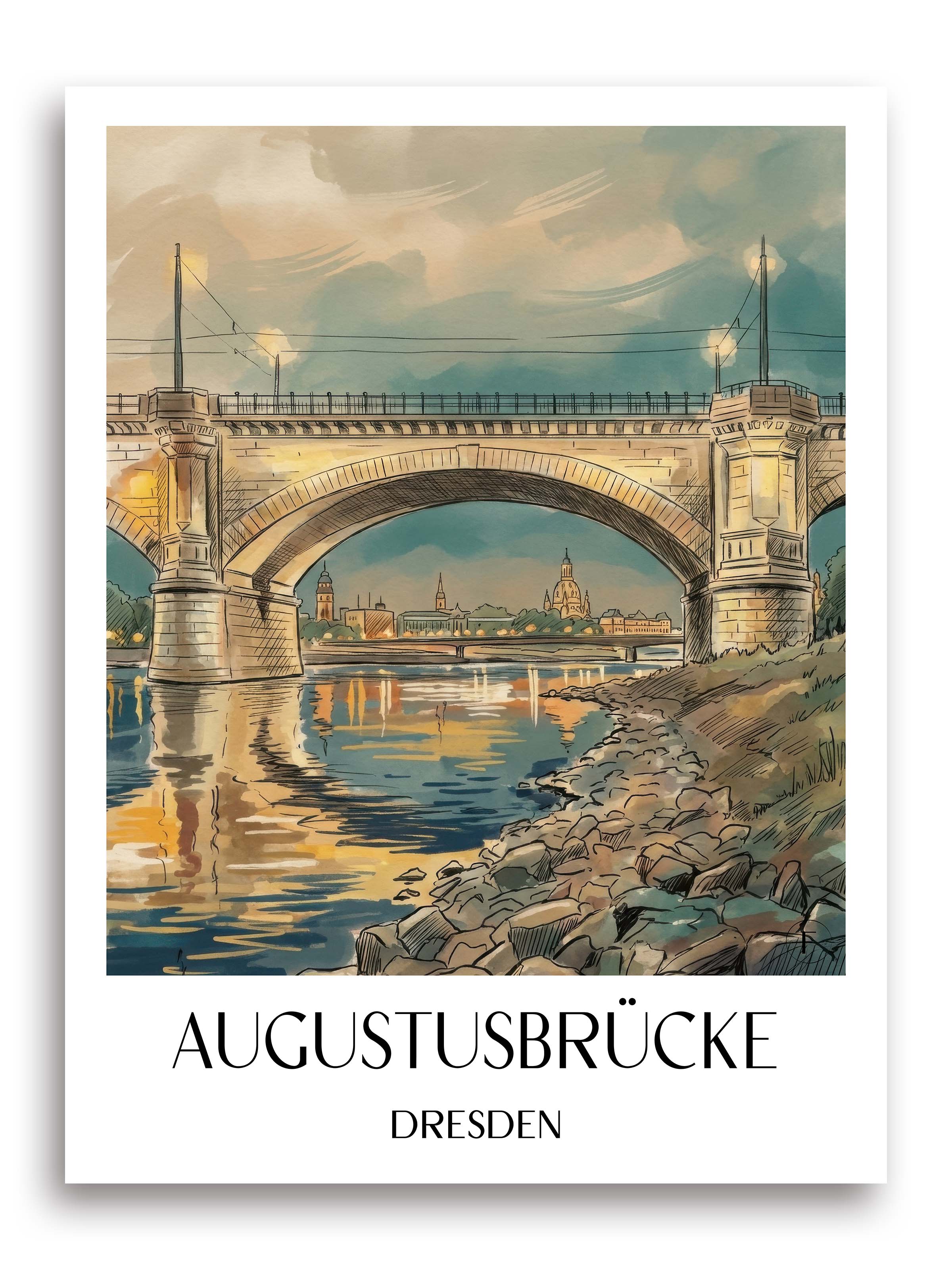augustusbrücke-dresden-deutschland-poster-aquarell