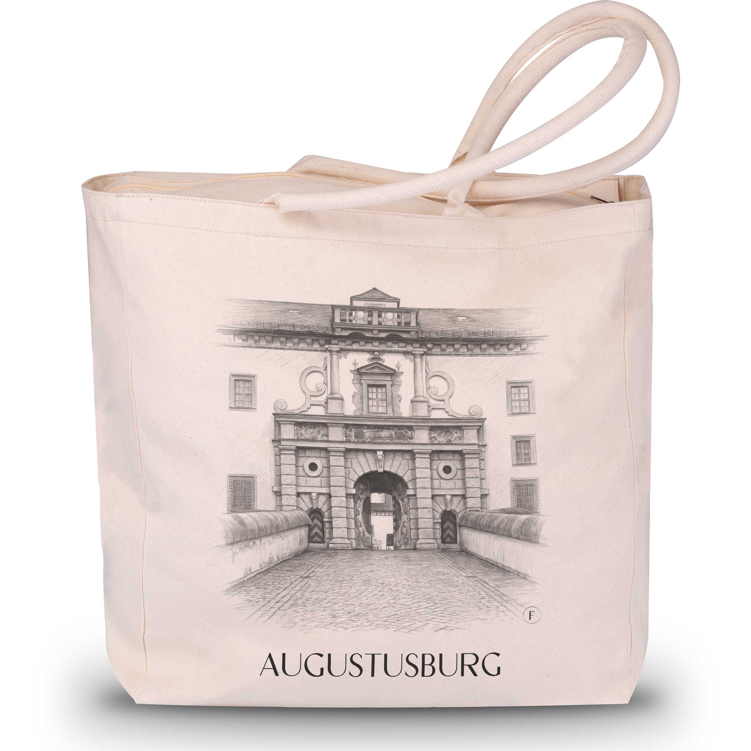 Augustusburg Shopping Tasche - Erzgebirge - Deutschland Tote Bag - Einkaufstasche im Zeichnung Stil