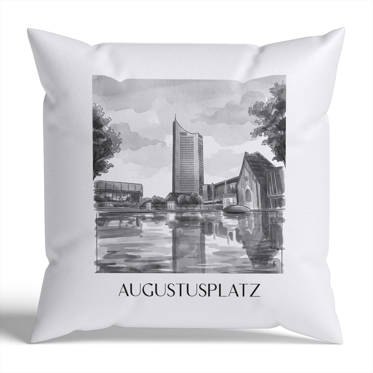 augustusplatz-leipzig-deutschland-kissenbezug-aquarell-schwarz-weiss