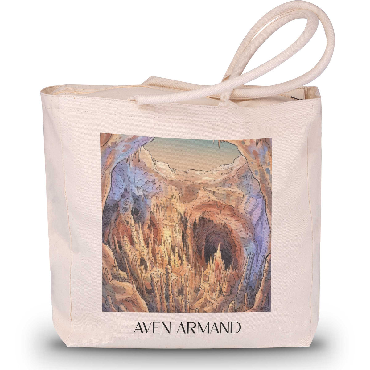 Aven Armand Shopping Tasche - Causse Méjean - Frankreich Tote Bag - Einkaufstasche im Aquarell Stil - favplace