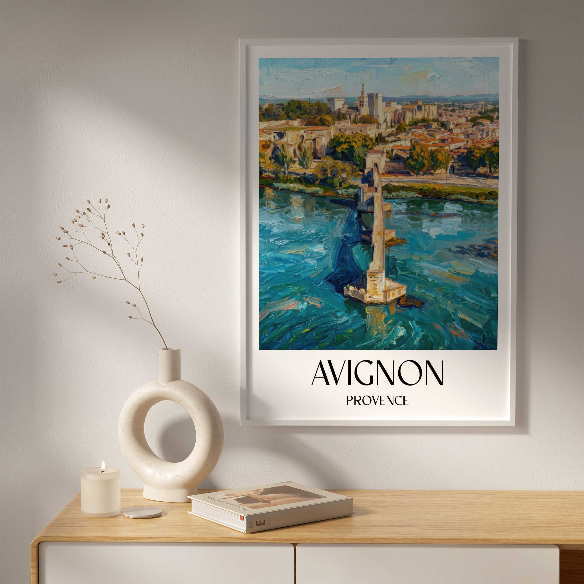 avignon-provence-frankreich-poster-oil-painting-oelgemaelde