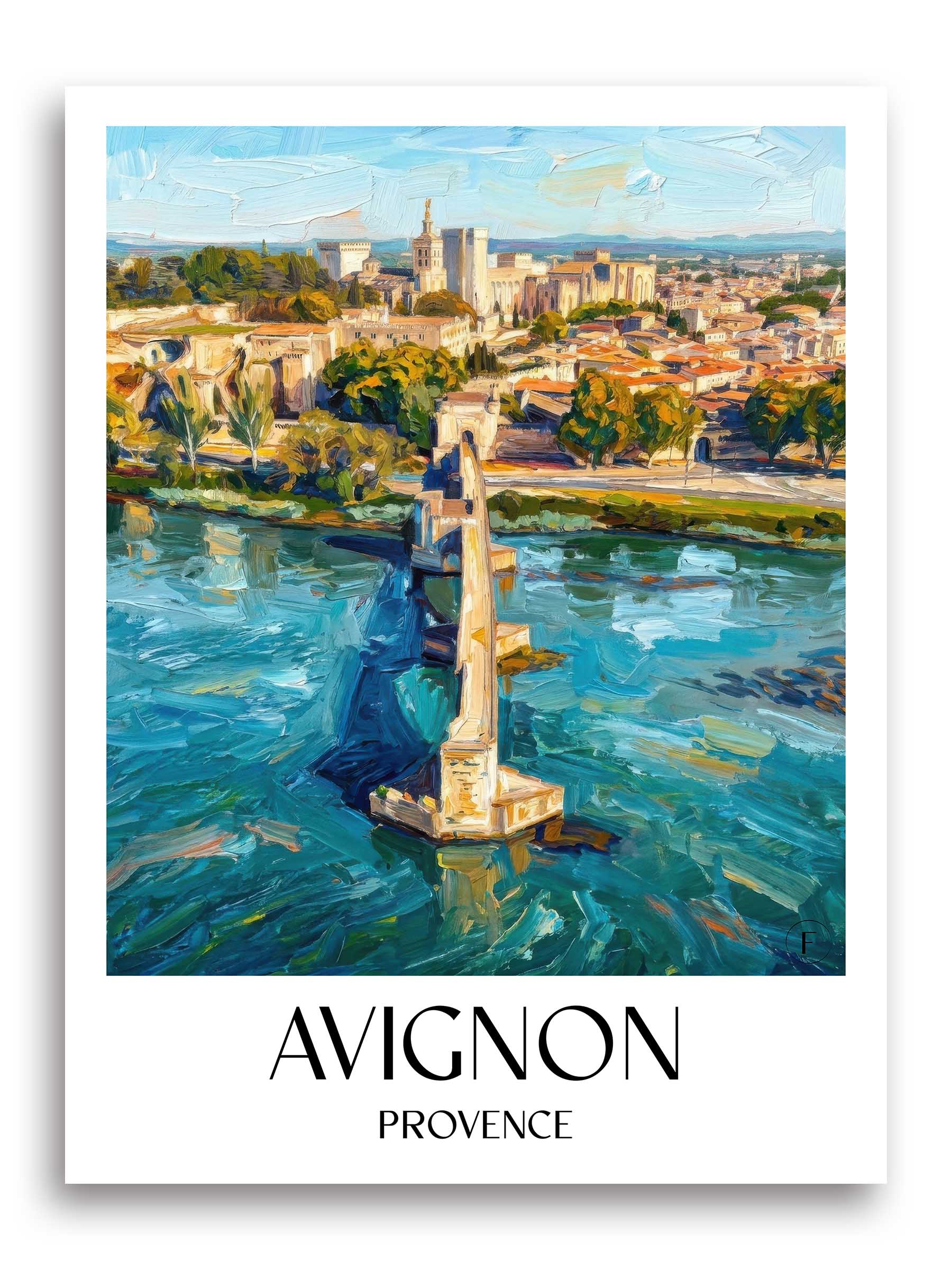 avignon-provence-frankreich-poster-oil-painting-oelgemaelde