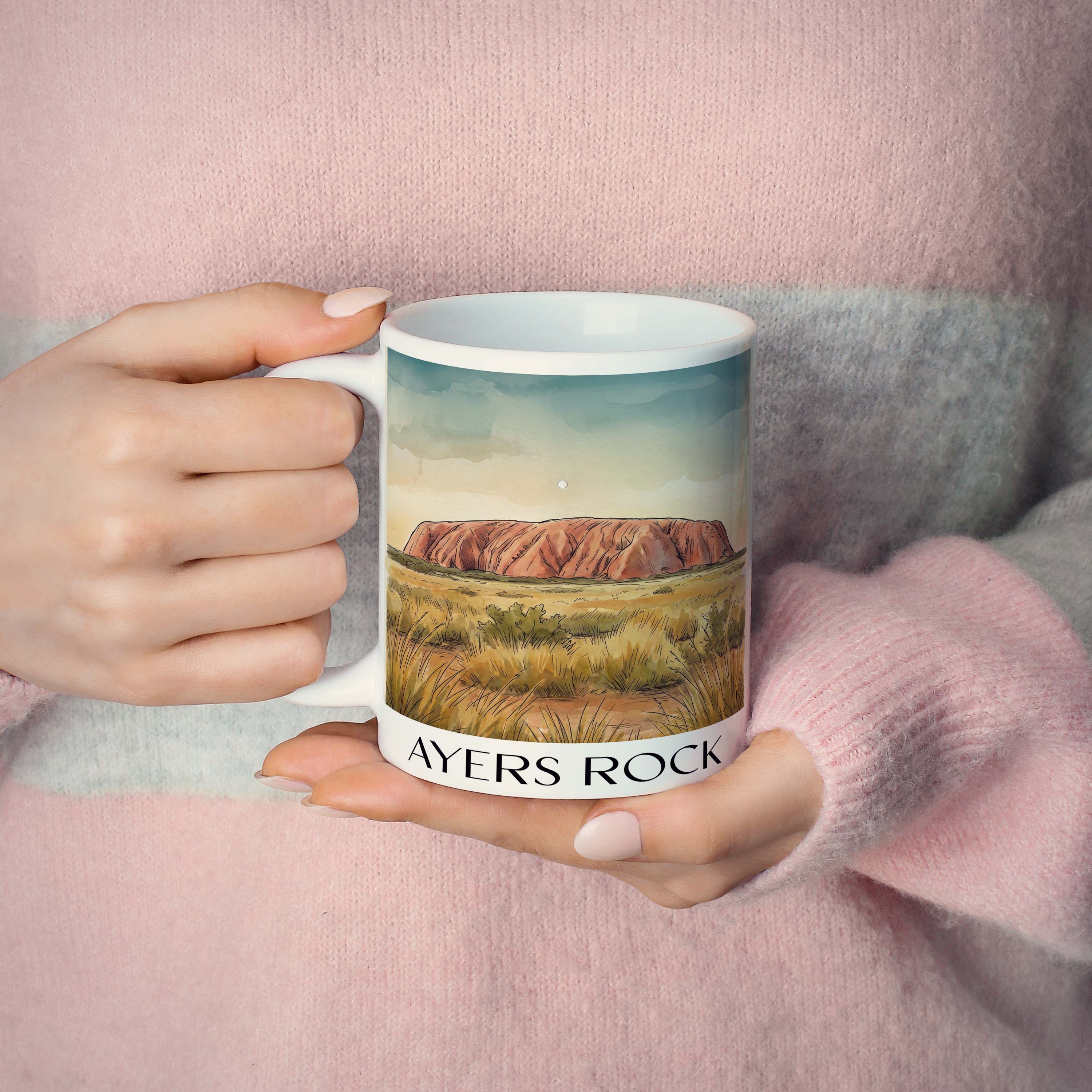 ayers-rock-australien-kaffeebecher-aquarell