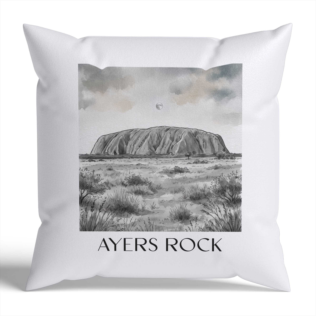 ayers-rock-australien-australien-kissenbezug-aquarell-schwarz-weiss