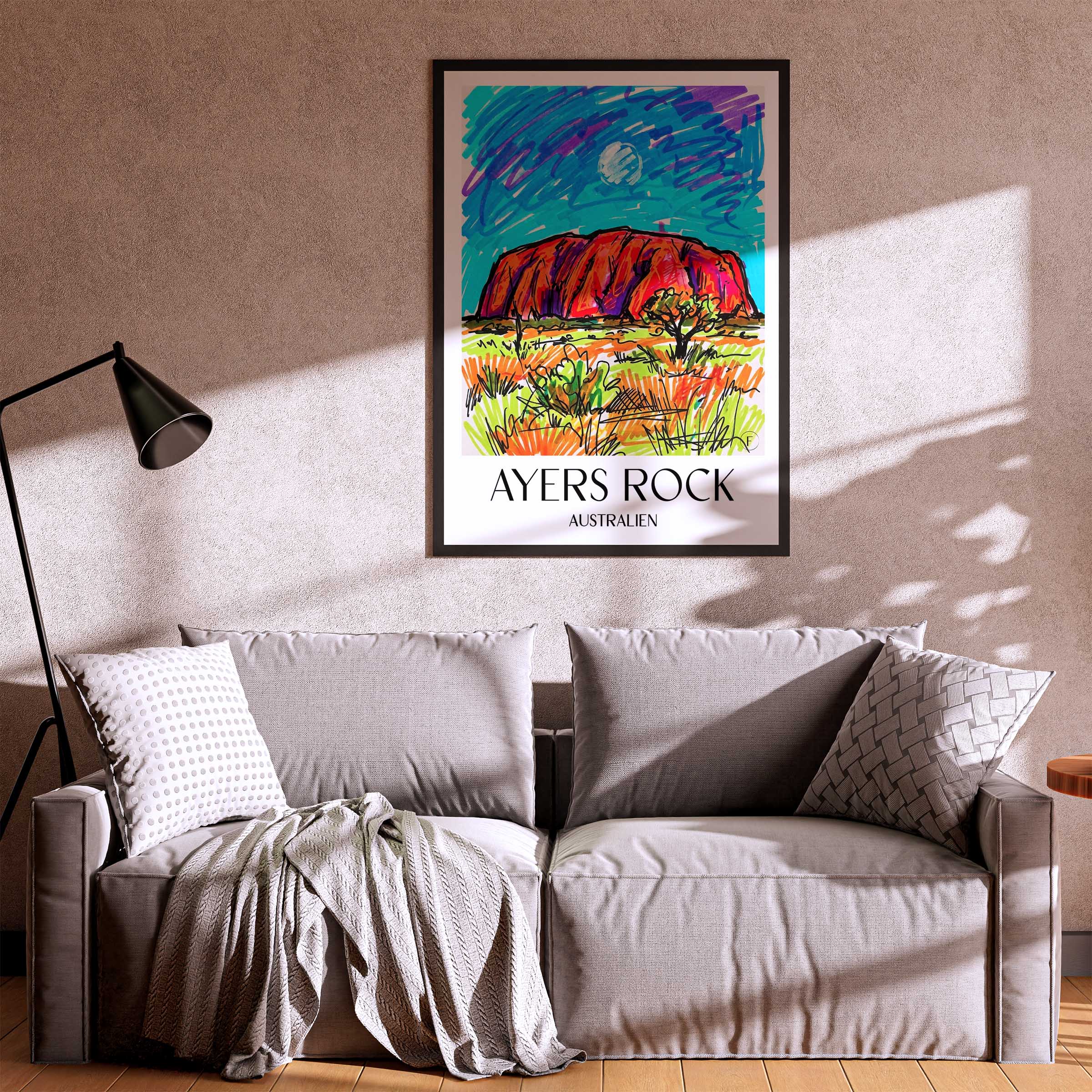 ayers-rock-australien-poster-graffiti