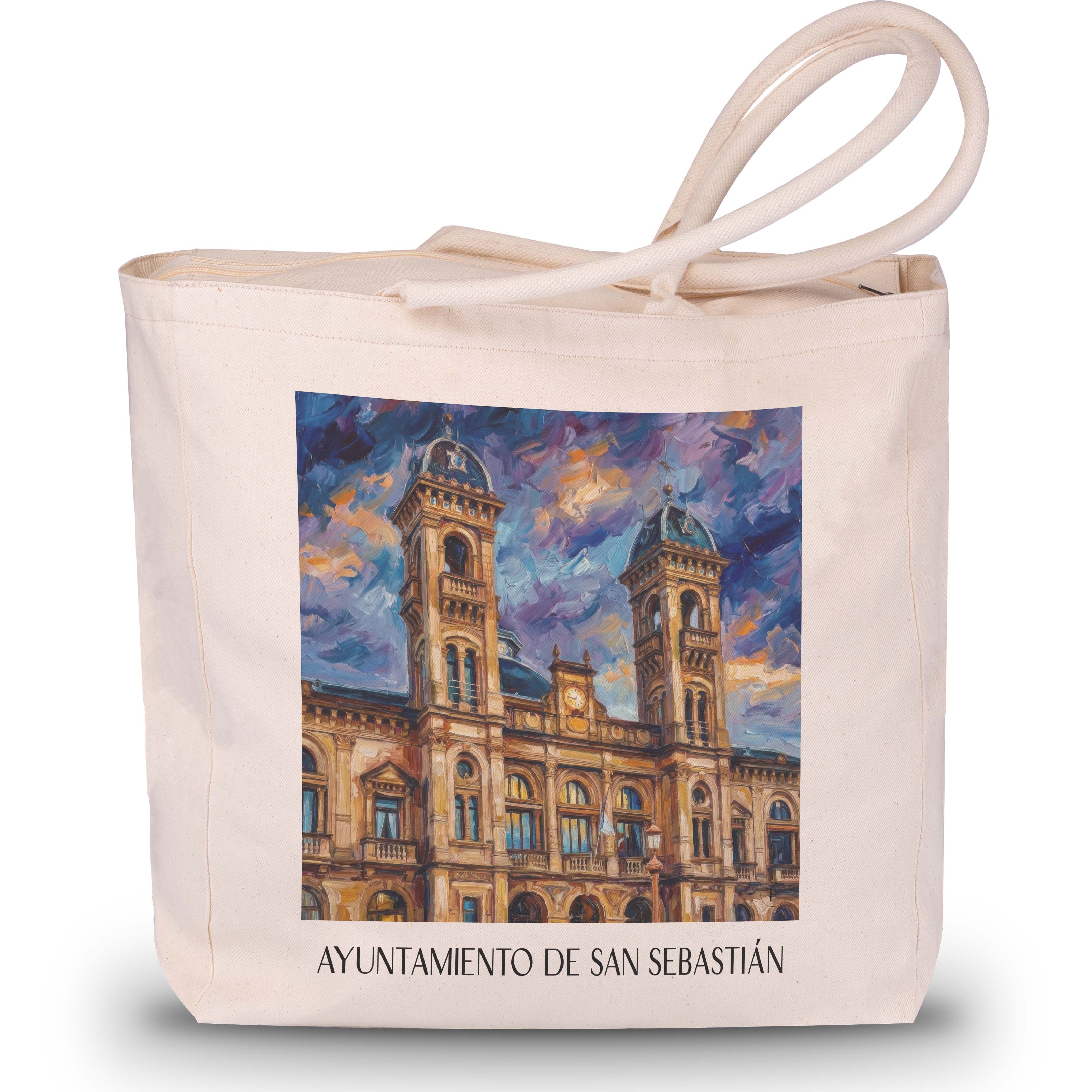 ayuntamiento-de-san-sebastián-spanien-spanien-und-spanien-einkaufstasche-oil-painting-oelgemaelde
