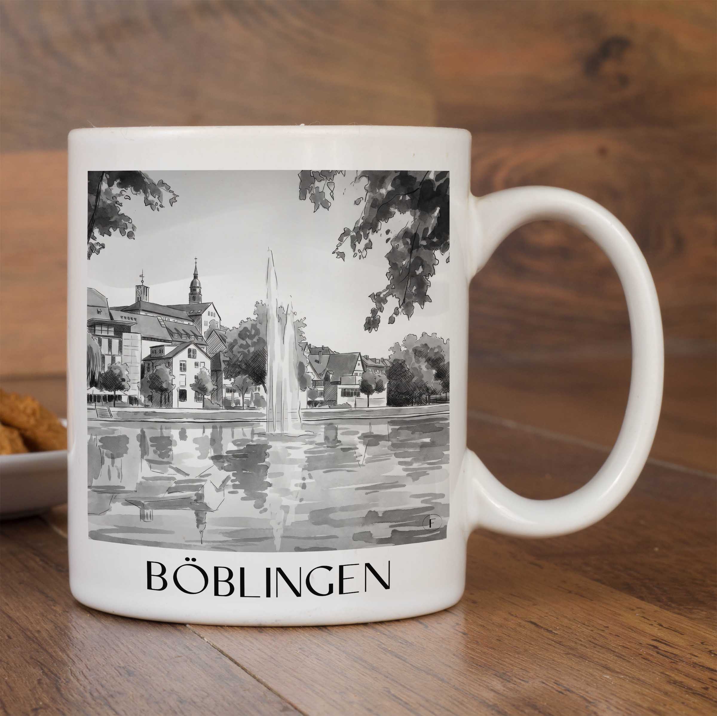 böblingen-deutschland-kaffeebecher-aquarell-schwarz-weiss