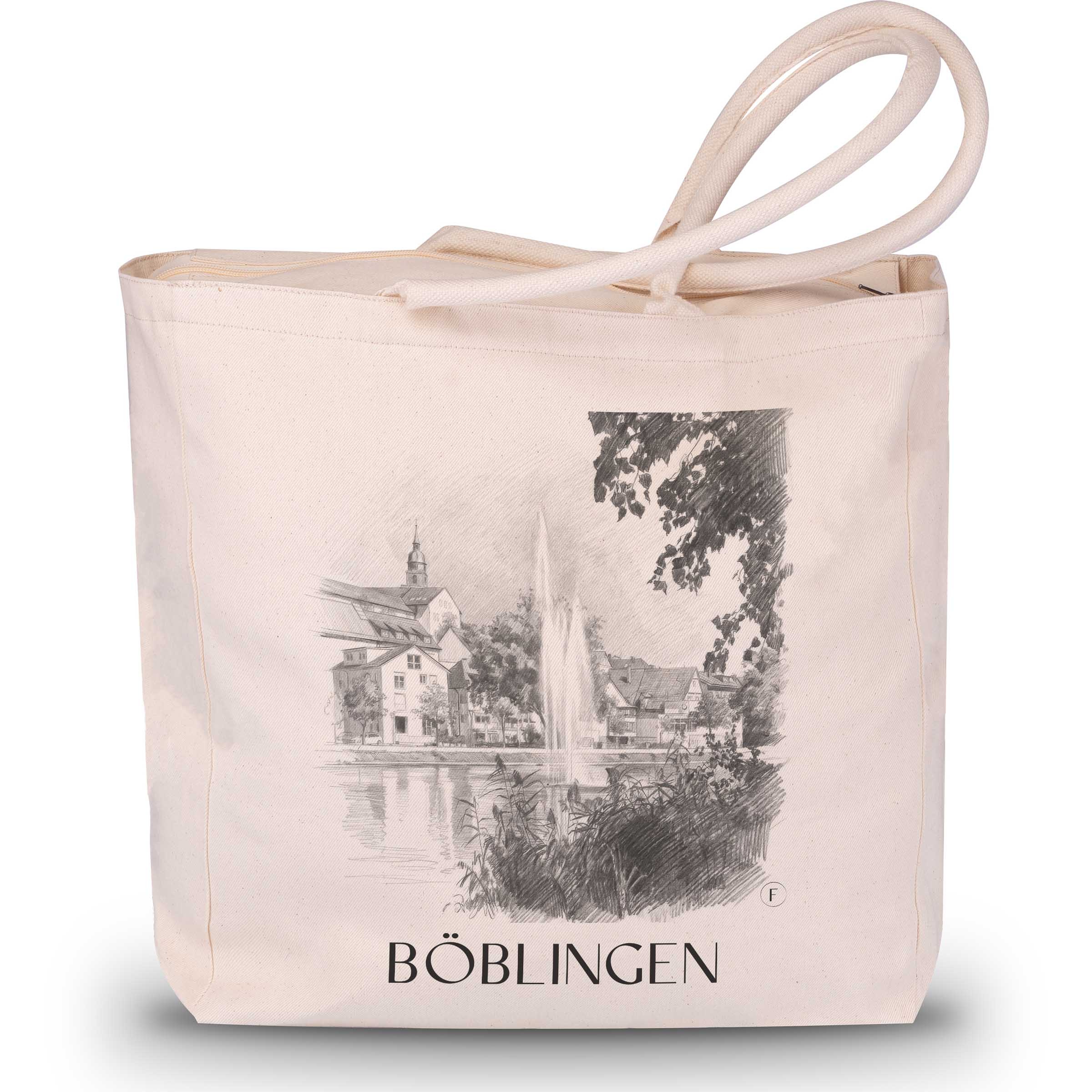 Böblingen - Germany Tote Bag - Drawing Style Shopping Bag