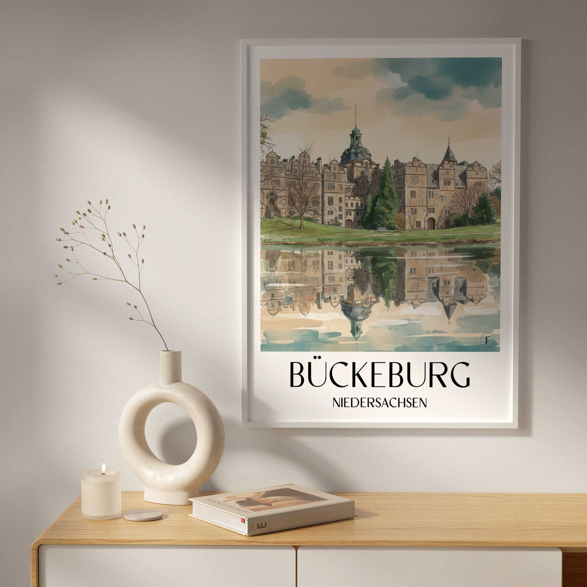bückeburg-niedersachsen-deutschland-poster-aquarell