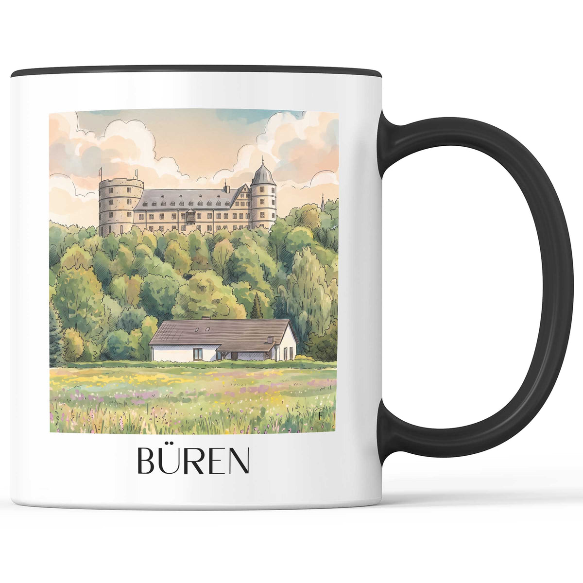büren-paderborner-land-deutschland-kaffeebecher-aquarell