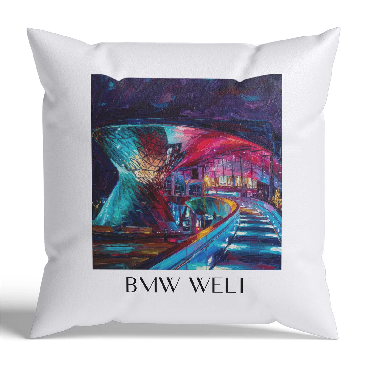 bmw-welt-münchen-deutschland-kissenbezug-oil-painting-oelgemaelde