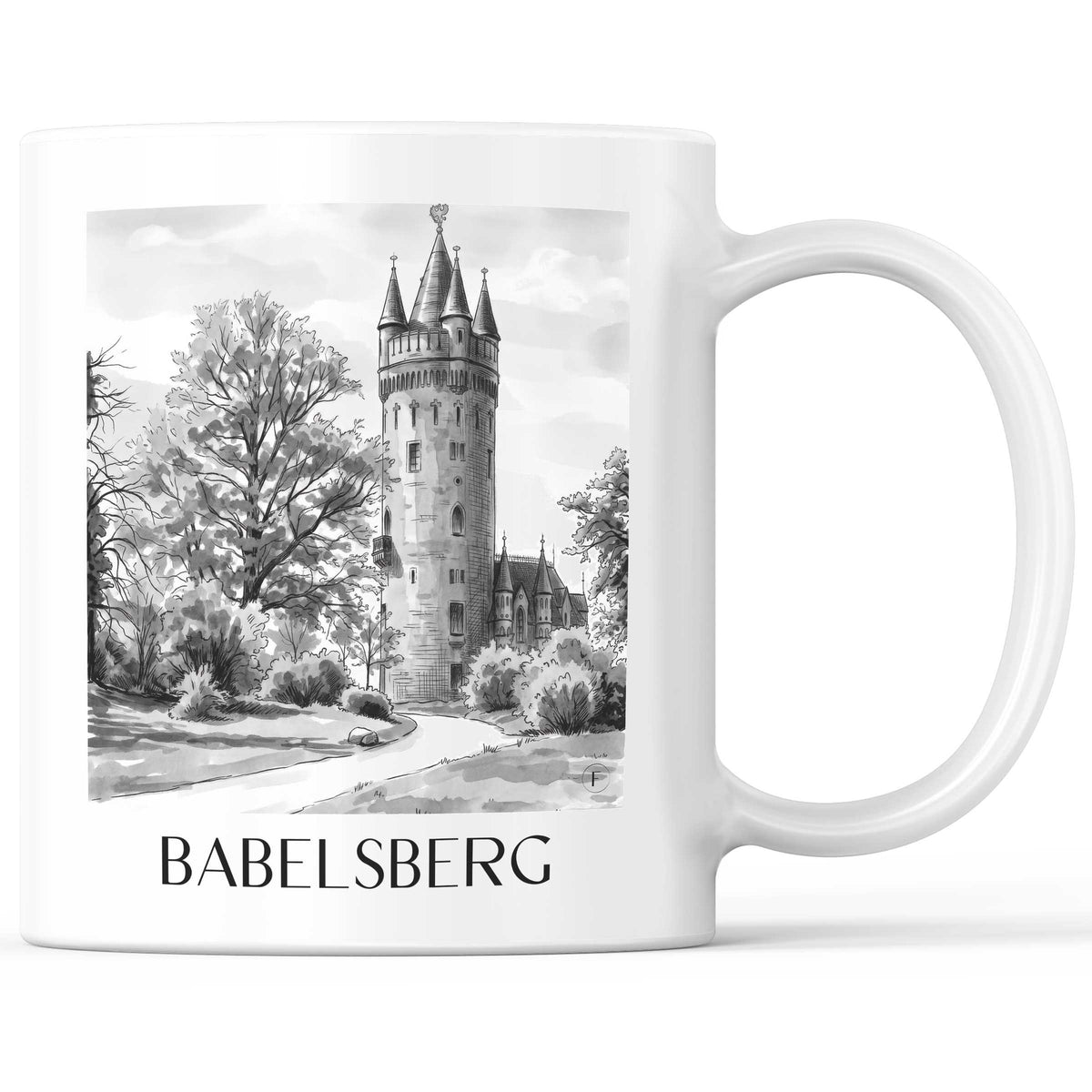 babelsberg-potsdam-deutschland-kaffeebecher-aquarell-schwarz-weiss
