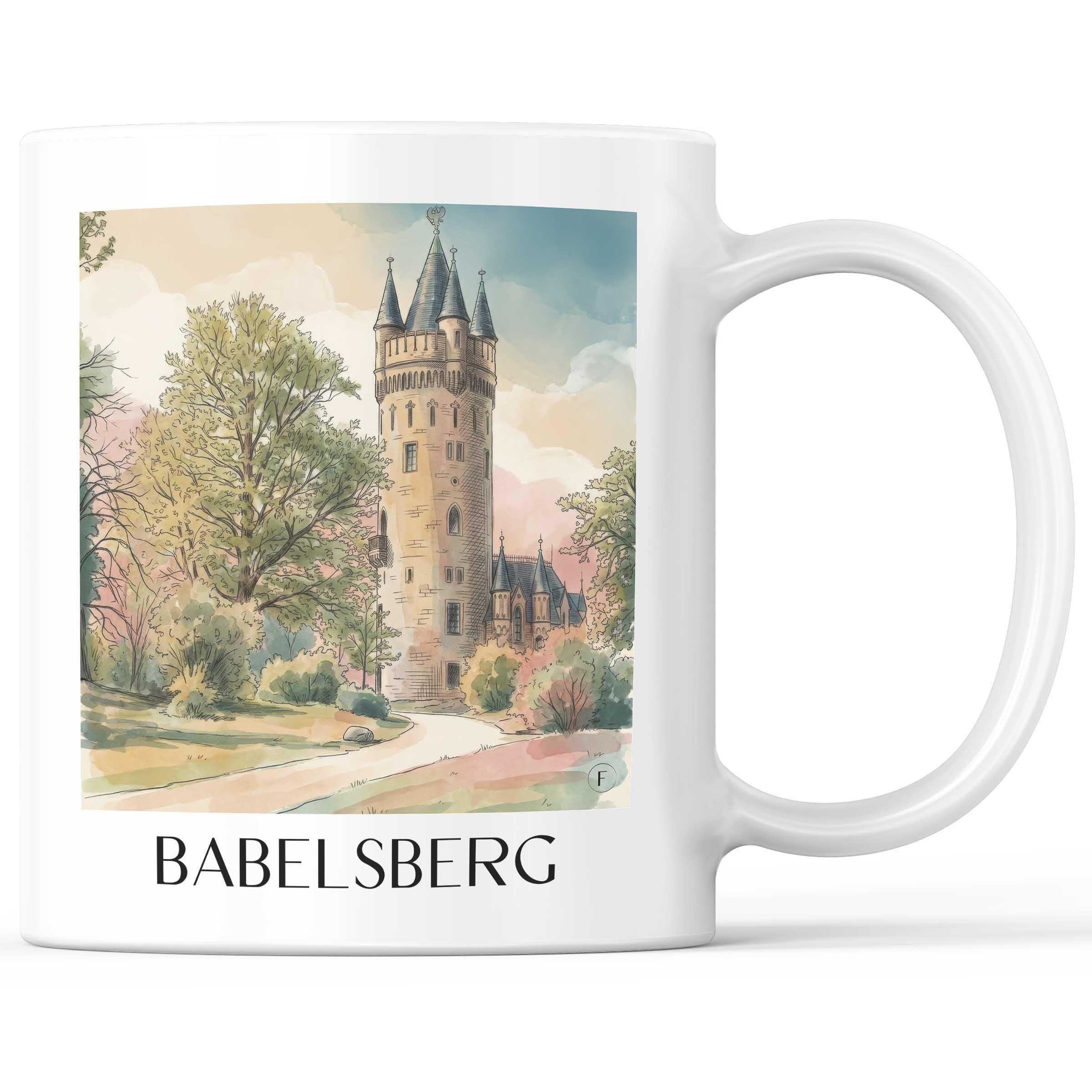 Babelsberg Kaffeebecher - Potsdam - Deutschland Becher - Kaffeetasse im Aquarell Stil - favplace