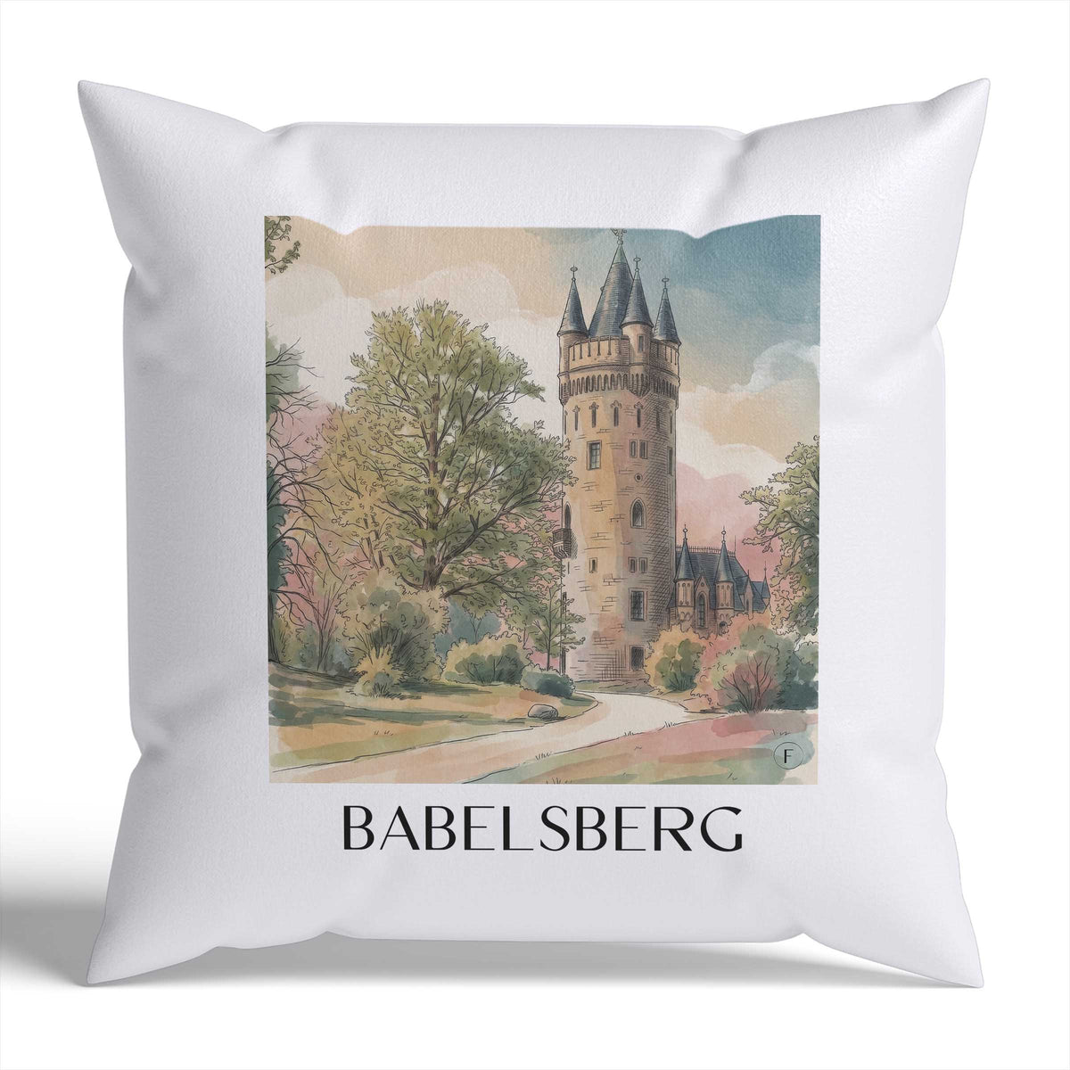 babelsberg-potsdam-deutschland-kissenbezug-aquarell