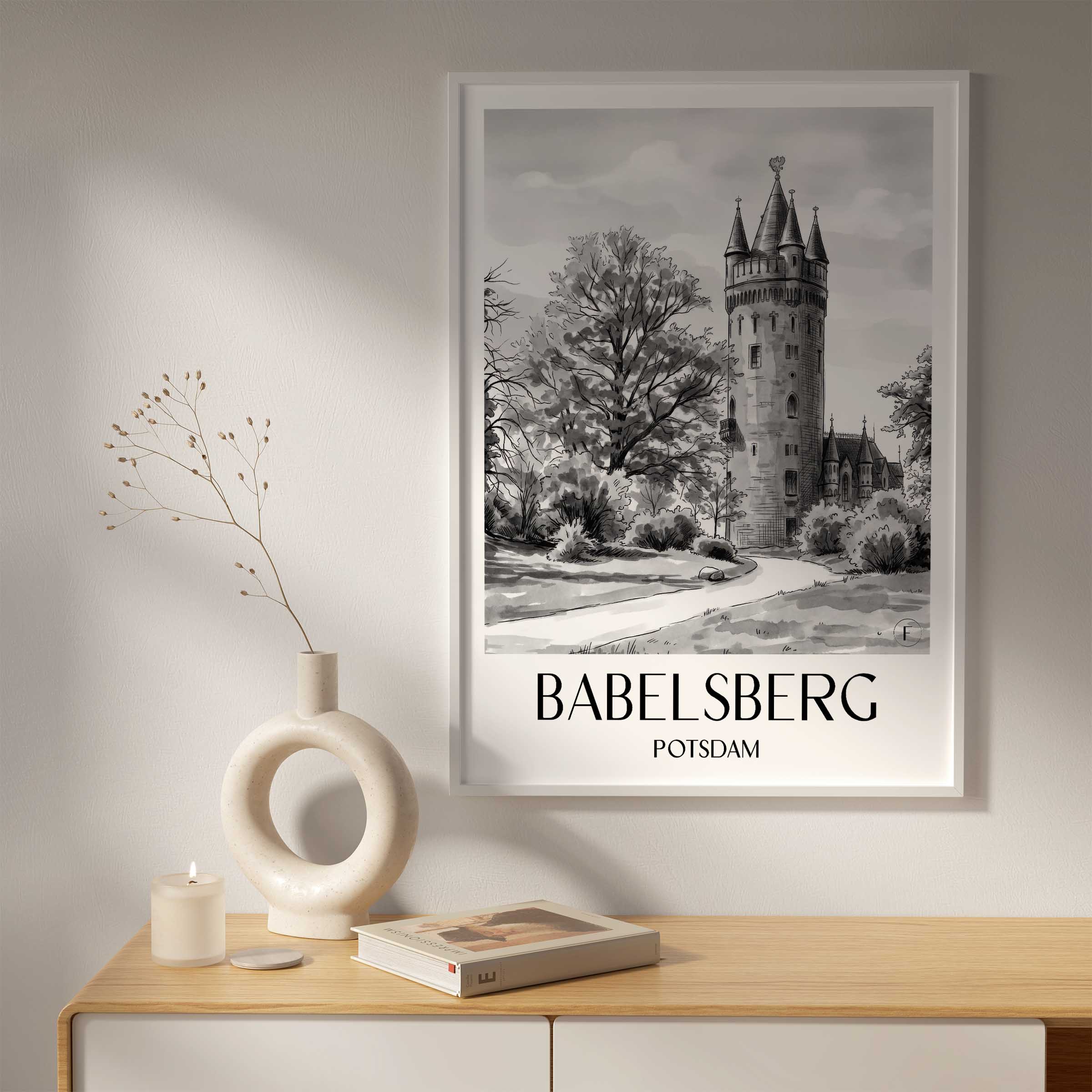 babelsberg-potsdam-deutschland-poster-aquarell-schwarz-weiss