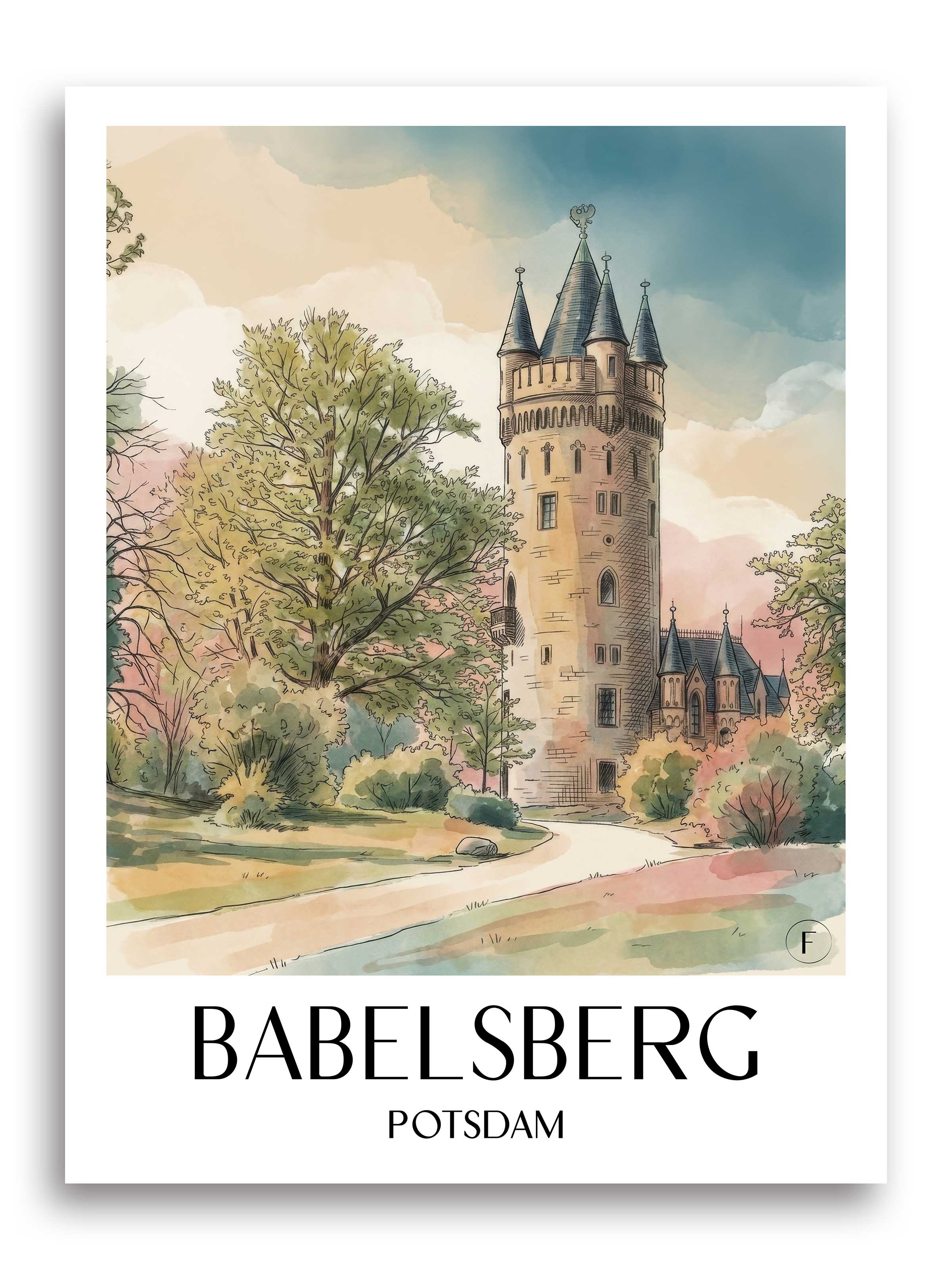 babelsberg-potsdam-deutschland-poster-aquarell
