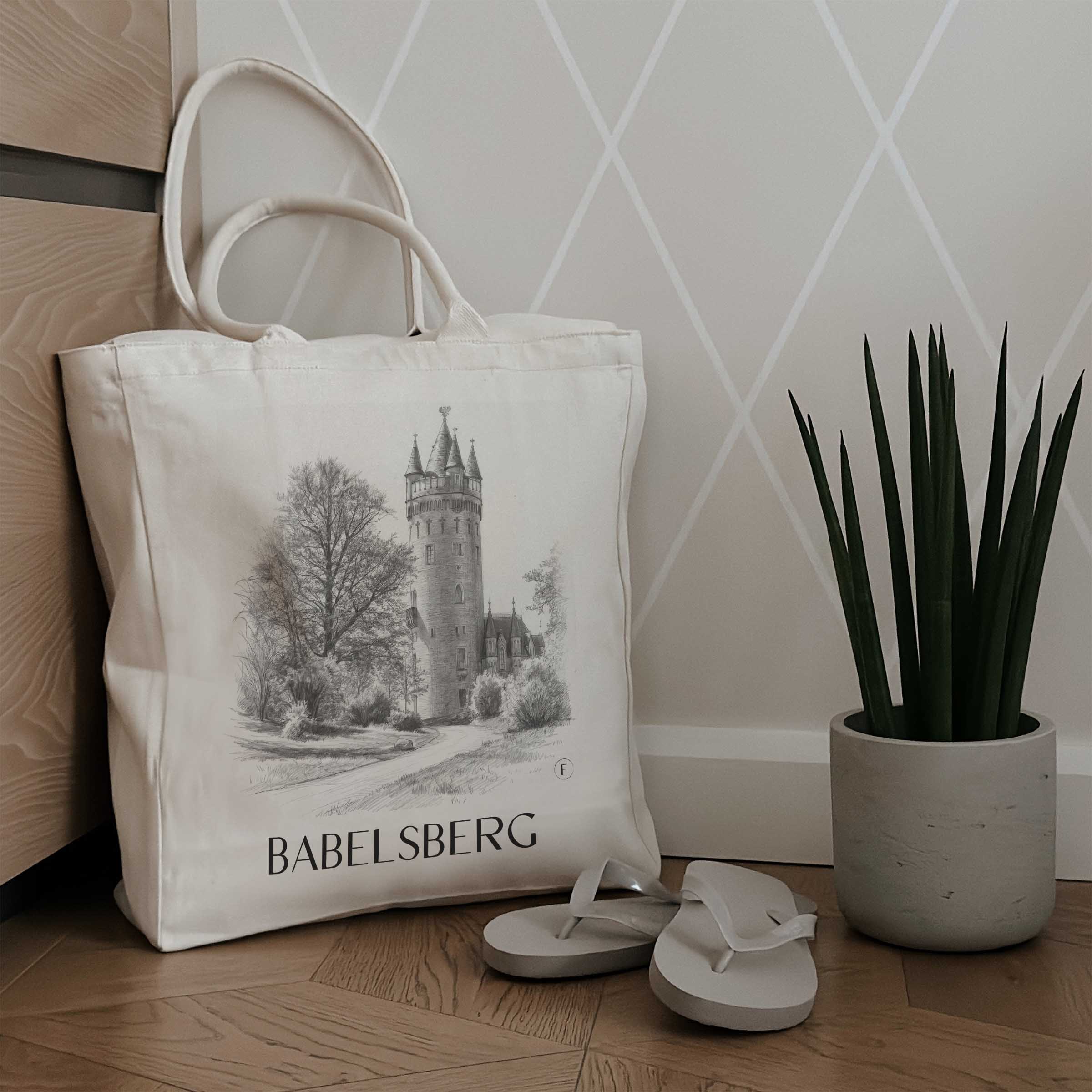 babelsberg-potsdam-deutschland-einkaufstasche-bleistift-zeichnung-drawing