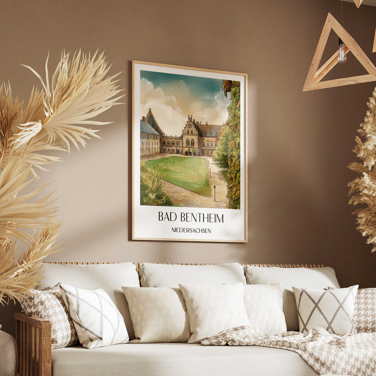 bad-bentheim-niedersachsen-deutschland-poster-aquarell
