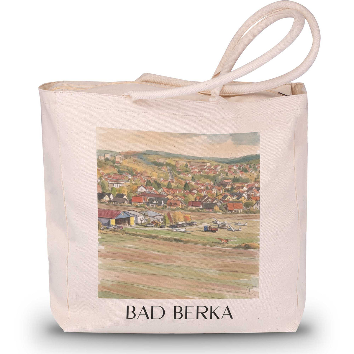 bad-berka-ilmtal-deutschland-einkaufstasche-aquarell