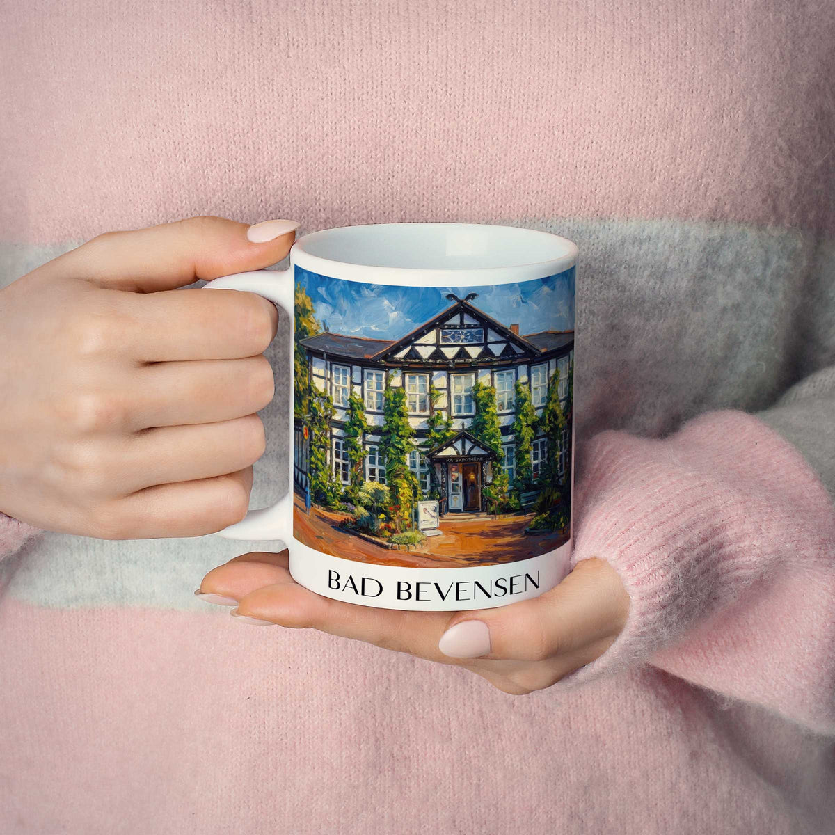bad-bevensen-niedersachsen-deutschland-kaffeebecher-oil-painting-oelgemaelde