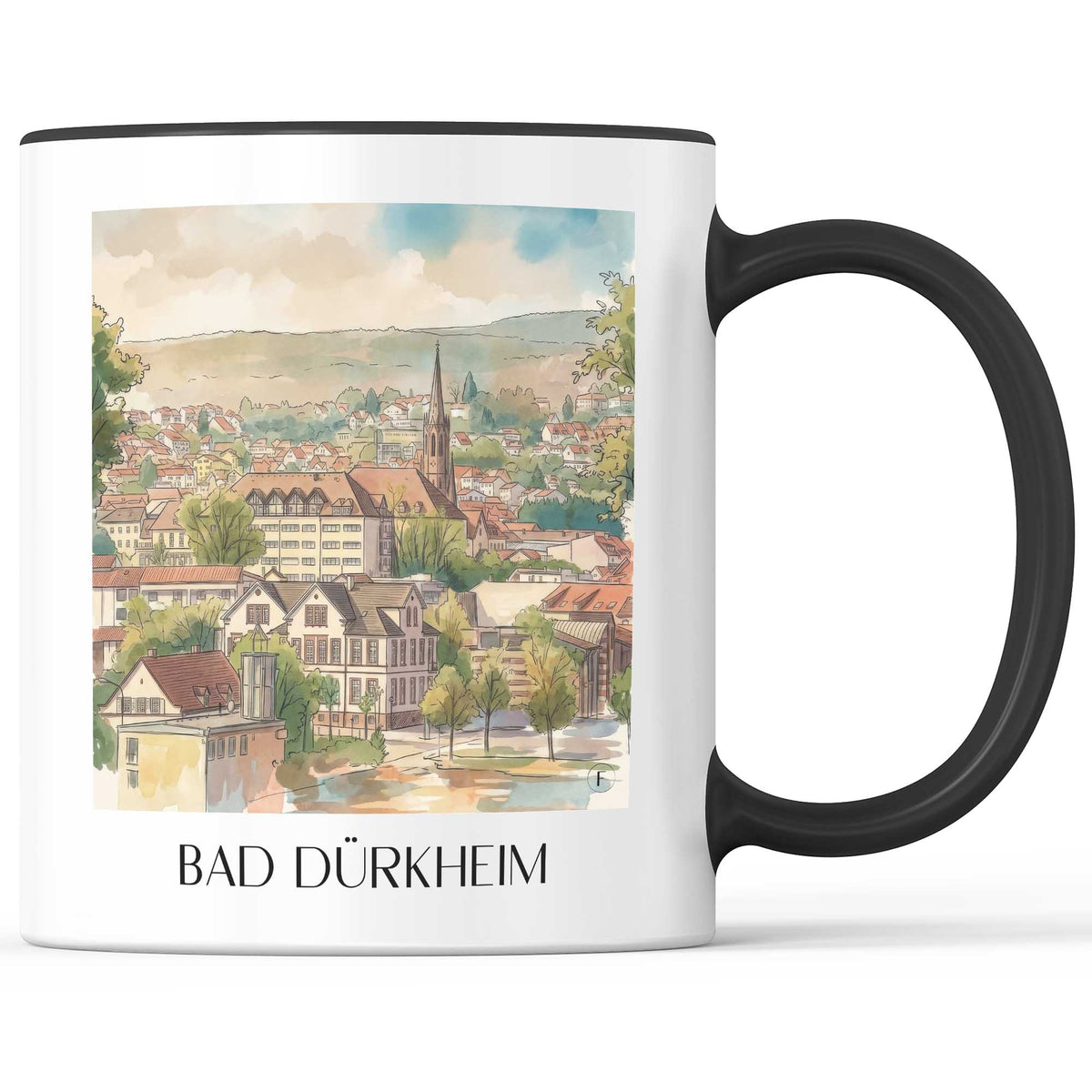 bad-dürkheim-rheinland-pfalz-deutschland-kaffeebecher-aquarell