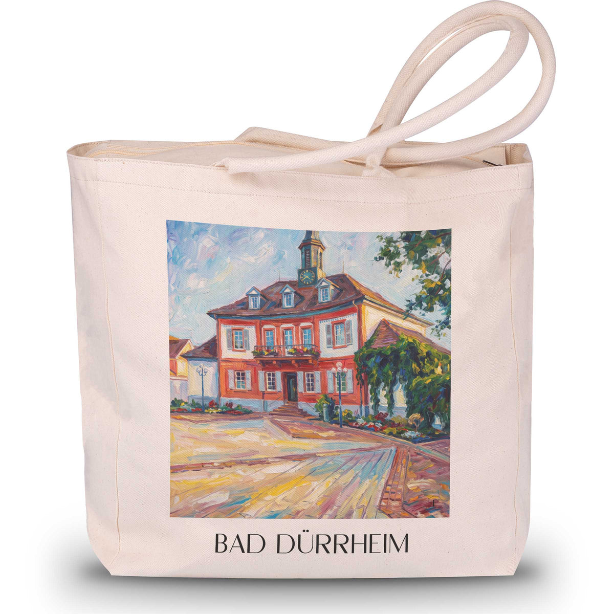 bad-dürrheim-baden-württemberg-deutschland-einkaufstasche-oil-painting-oelgemaelde