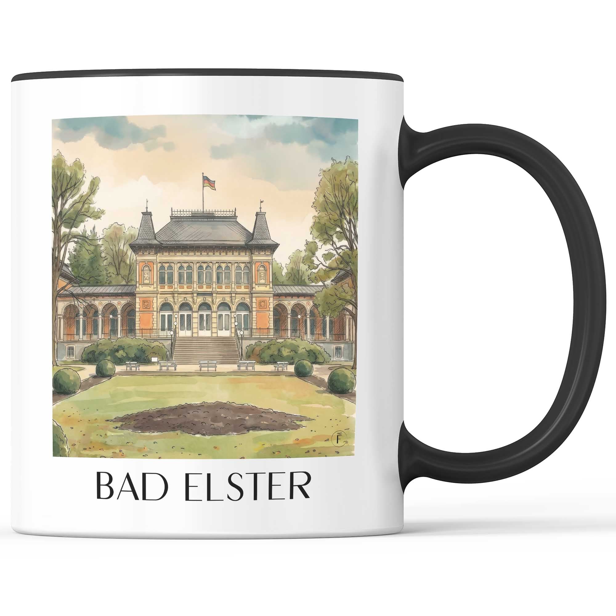 bad-elster-vogtland-deutschland-kaffeebecher-aquarell