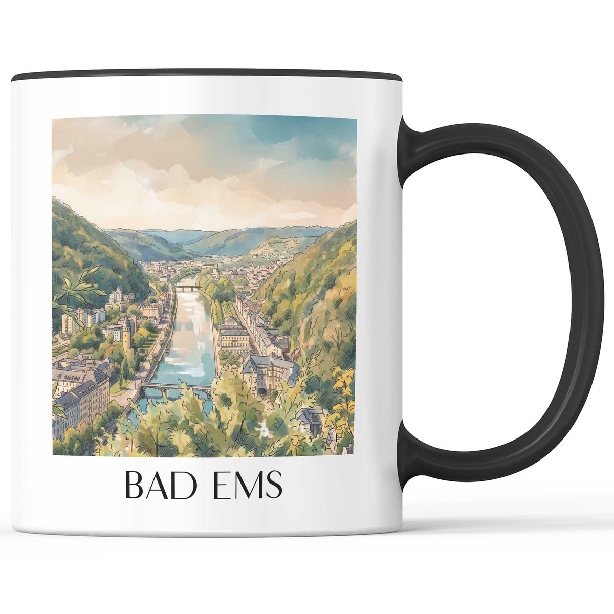 bad-ems-westerwald-deutschland-kaffeebecher-aquarell